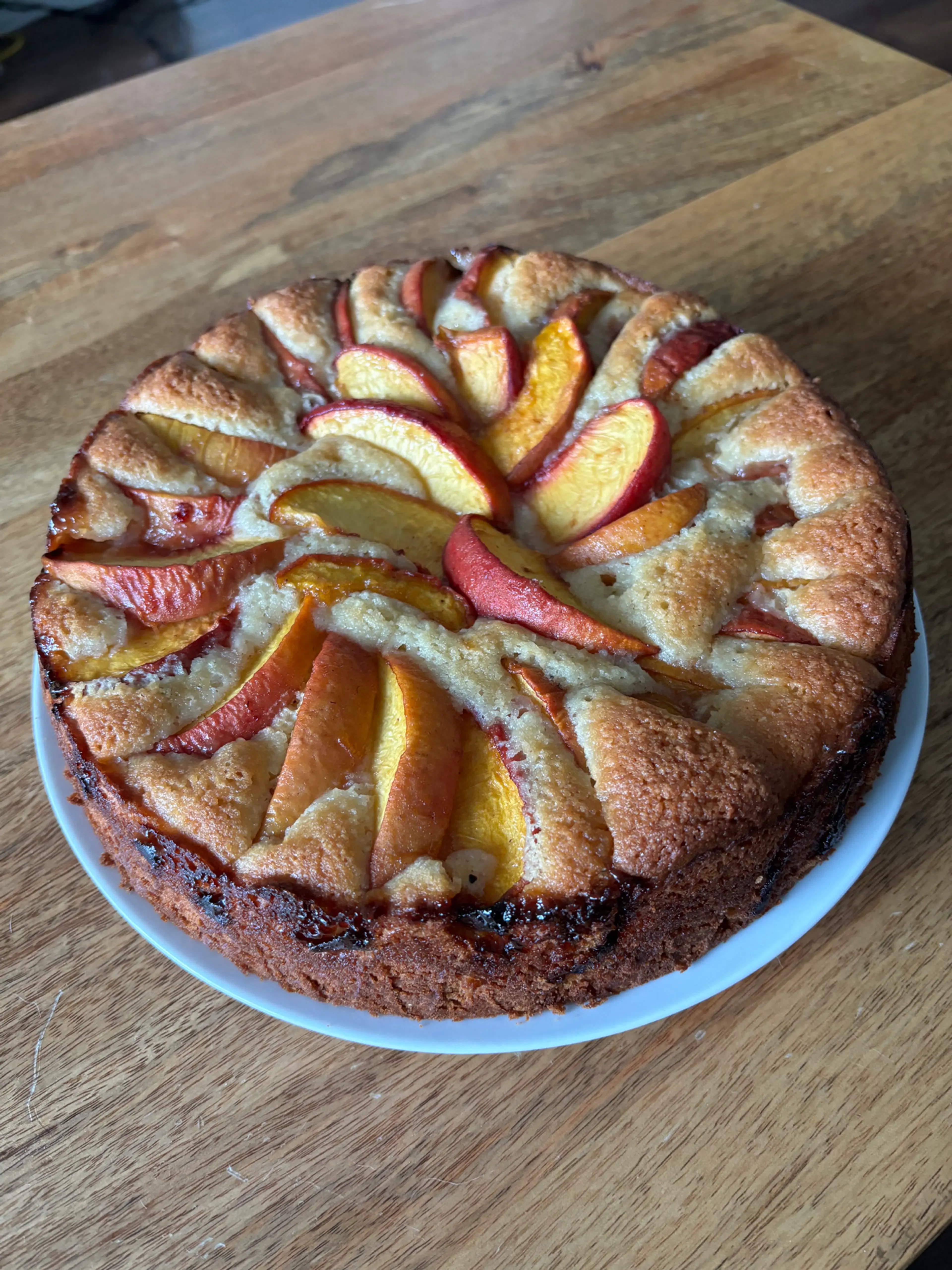 Simple Summer Peach Cake