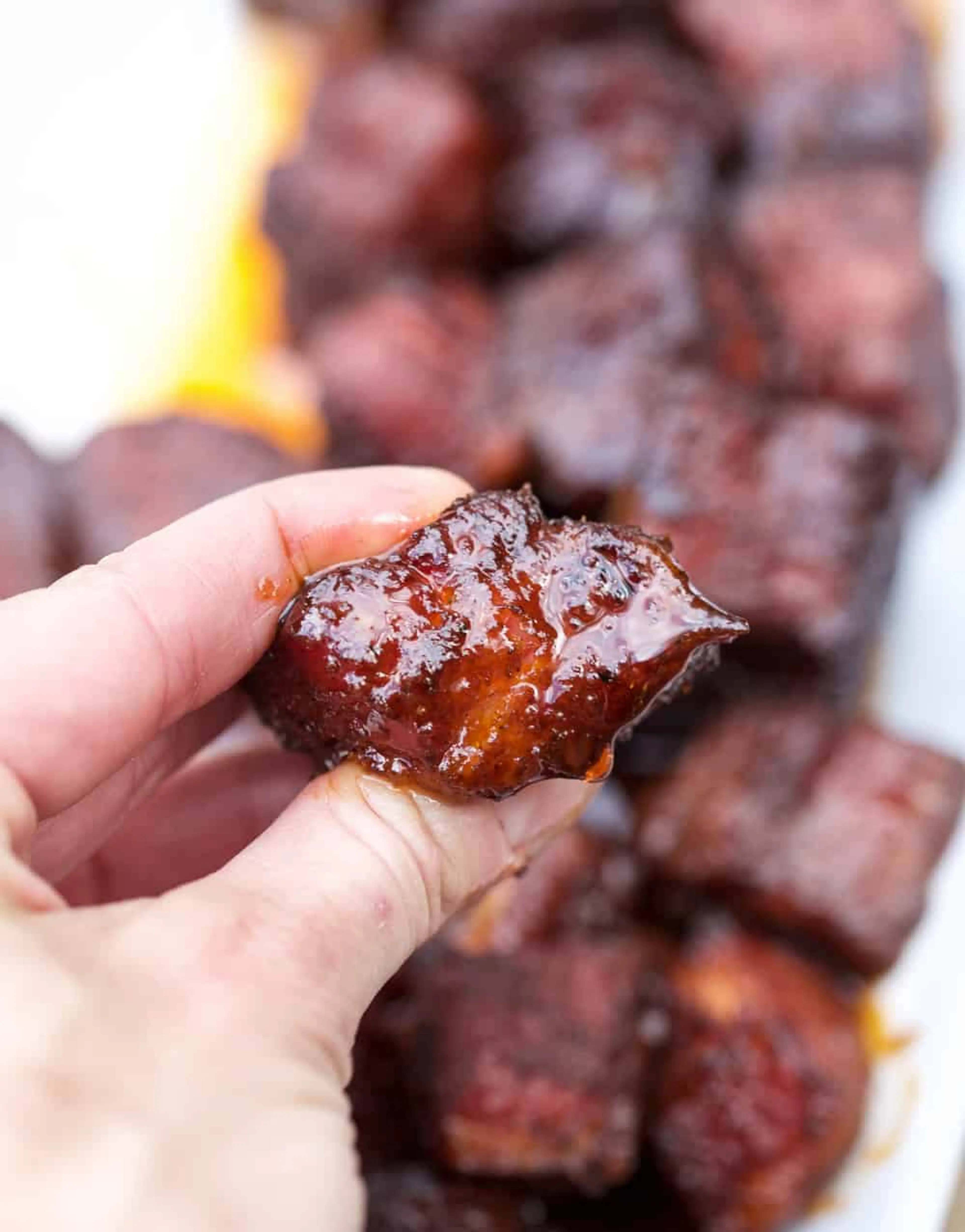 Smoked Pork Belly Burnt Ends