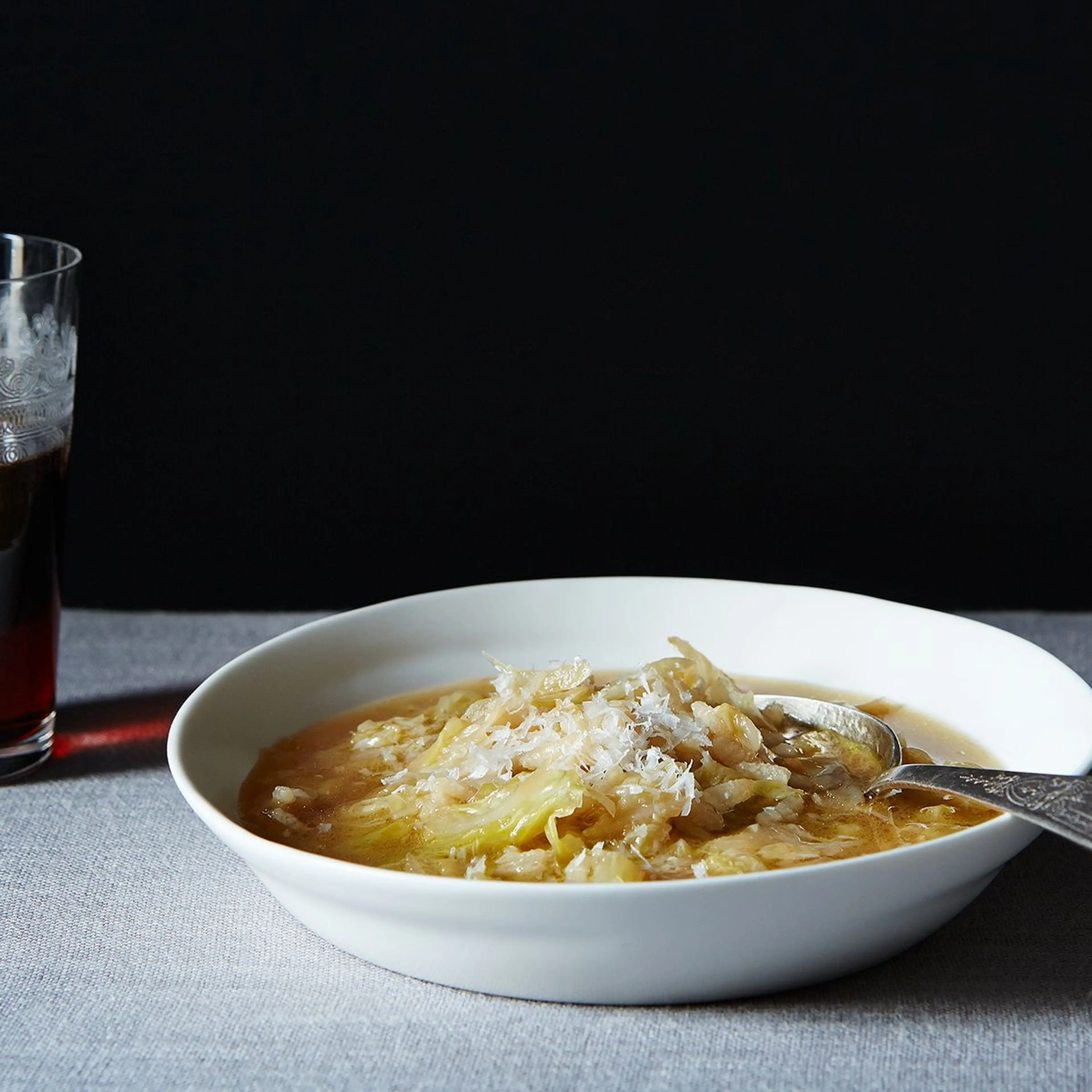 Marcella Hazan's (LiLi)Rice & Smothered Cabbage Soup