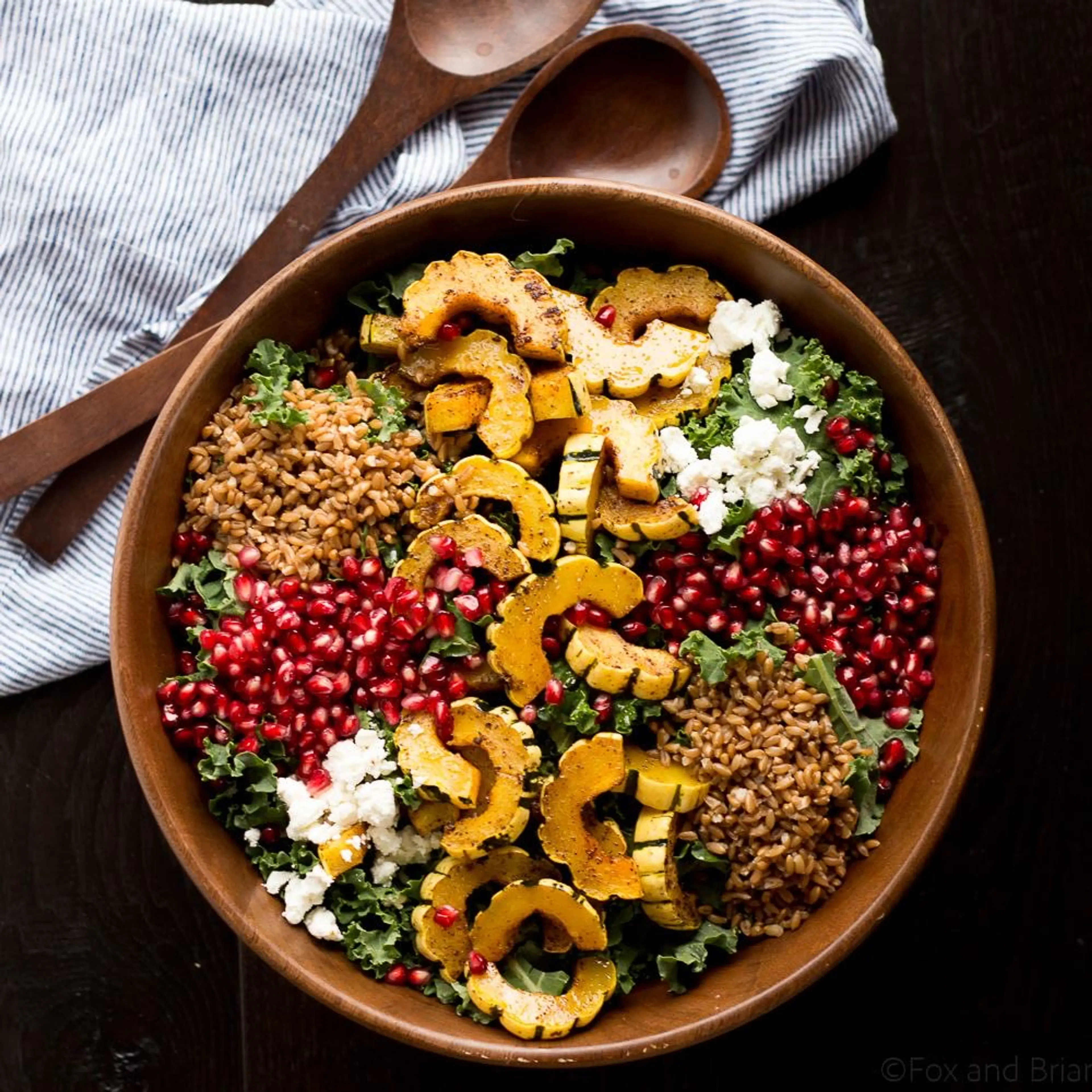 Autumn Harvest Salad with Pomegranates