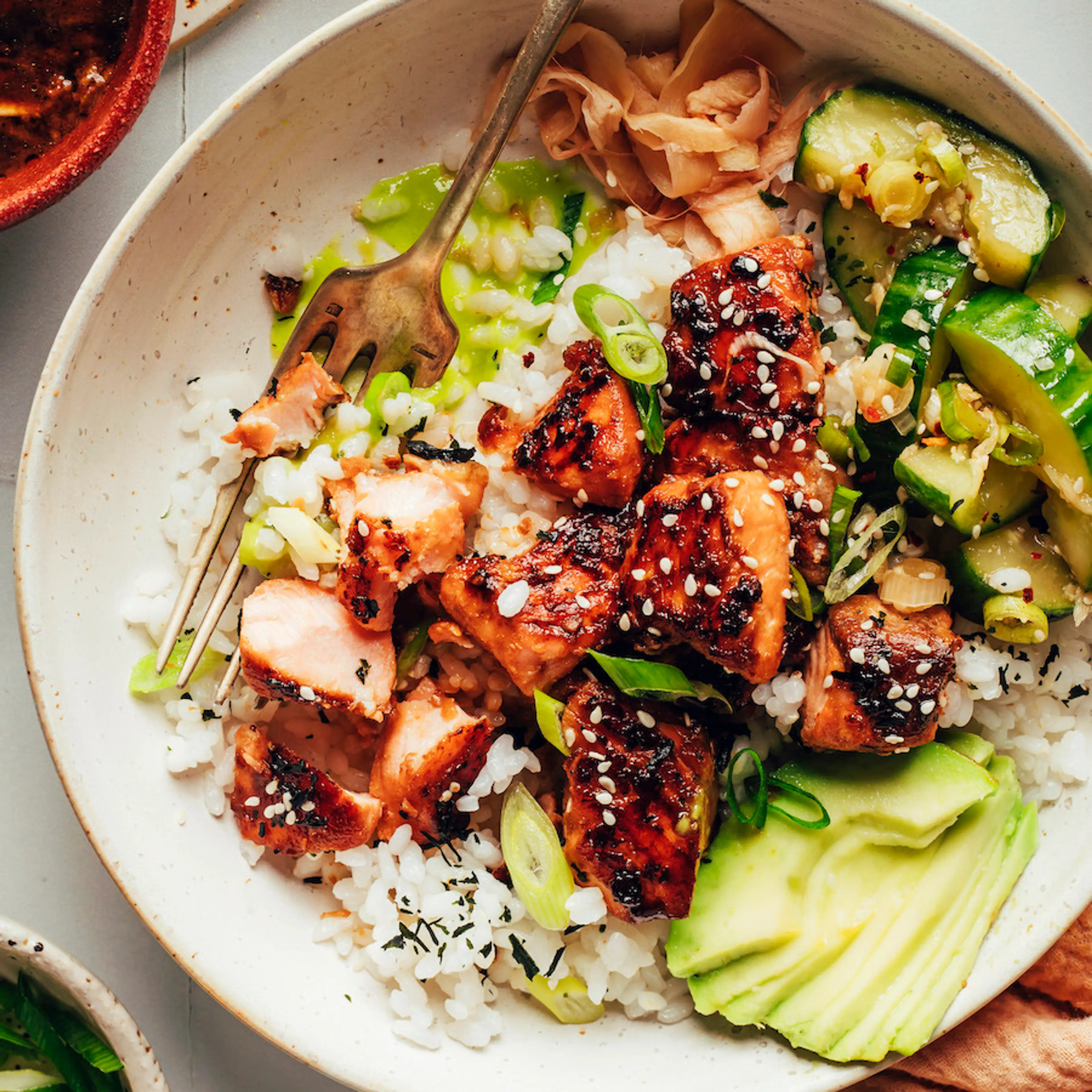 Easy Salmon "Sushi" Bowls