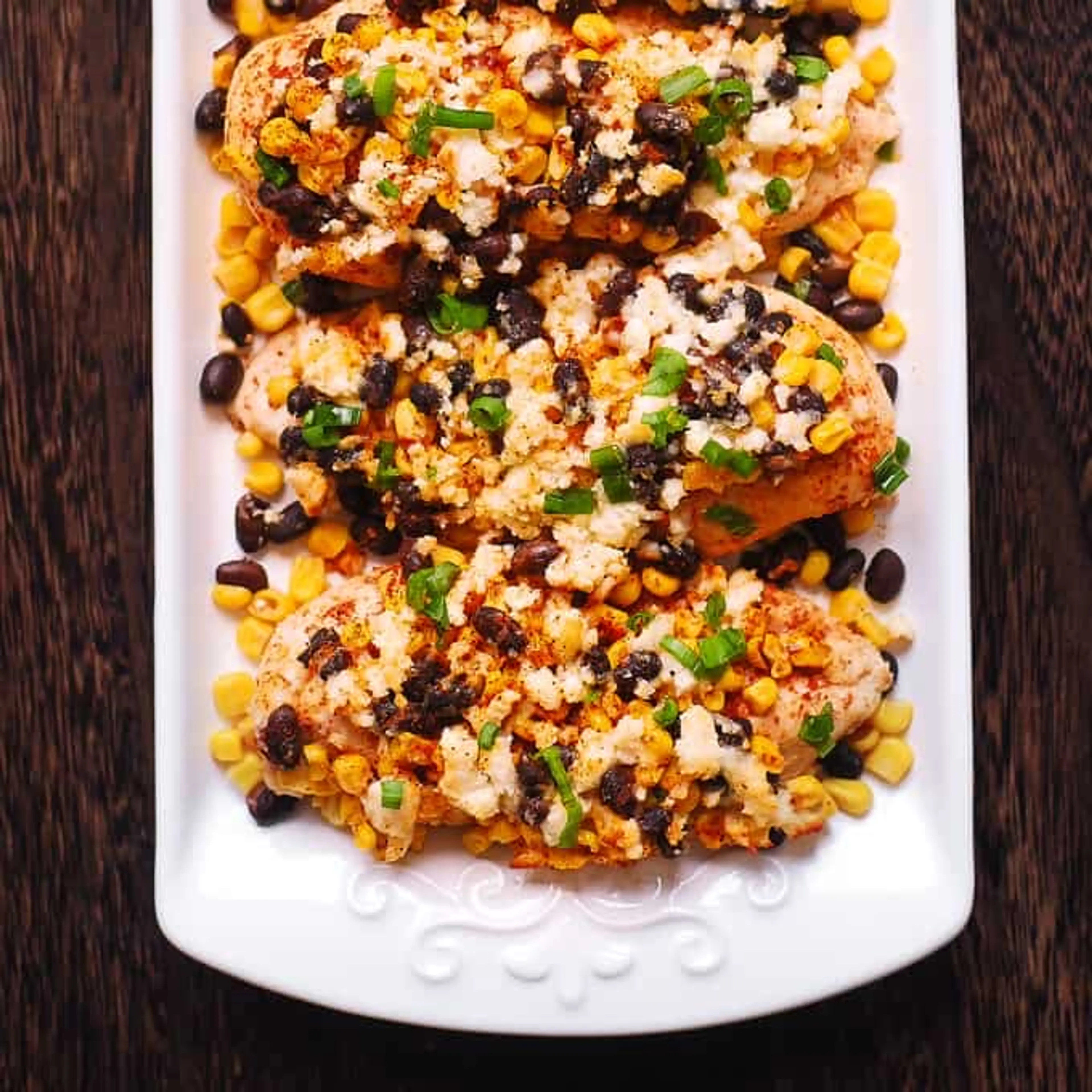 Mexican Street Corn Black Bean Chicken Bake