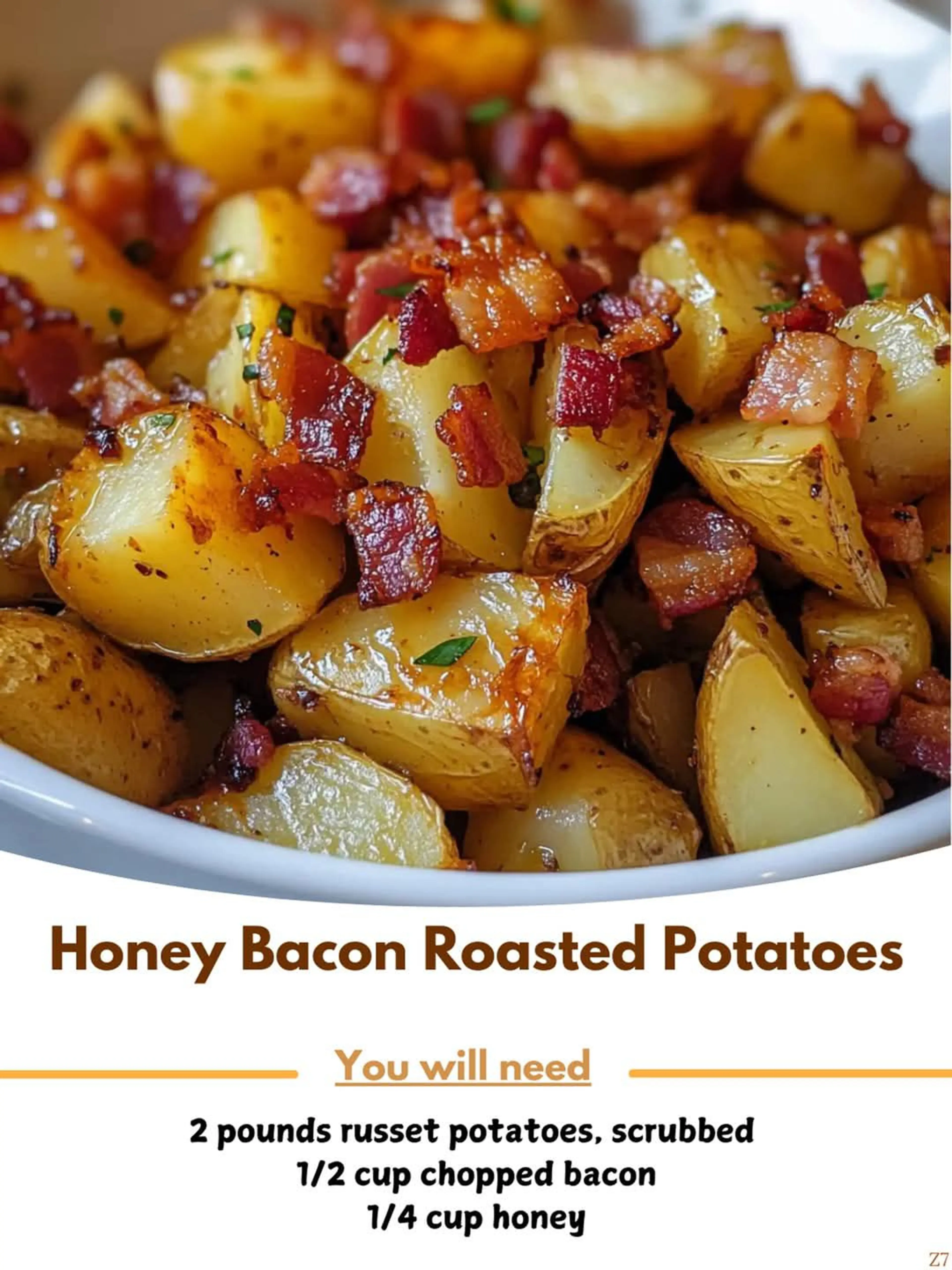 Honey Bacon Roasted Potatoes