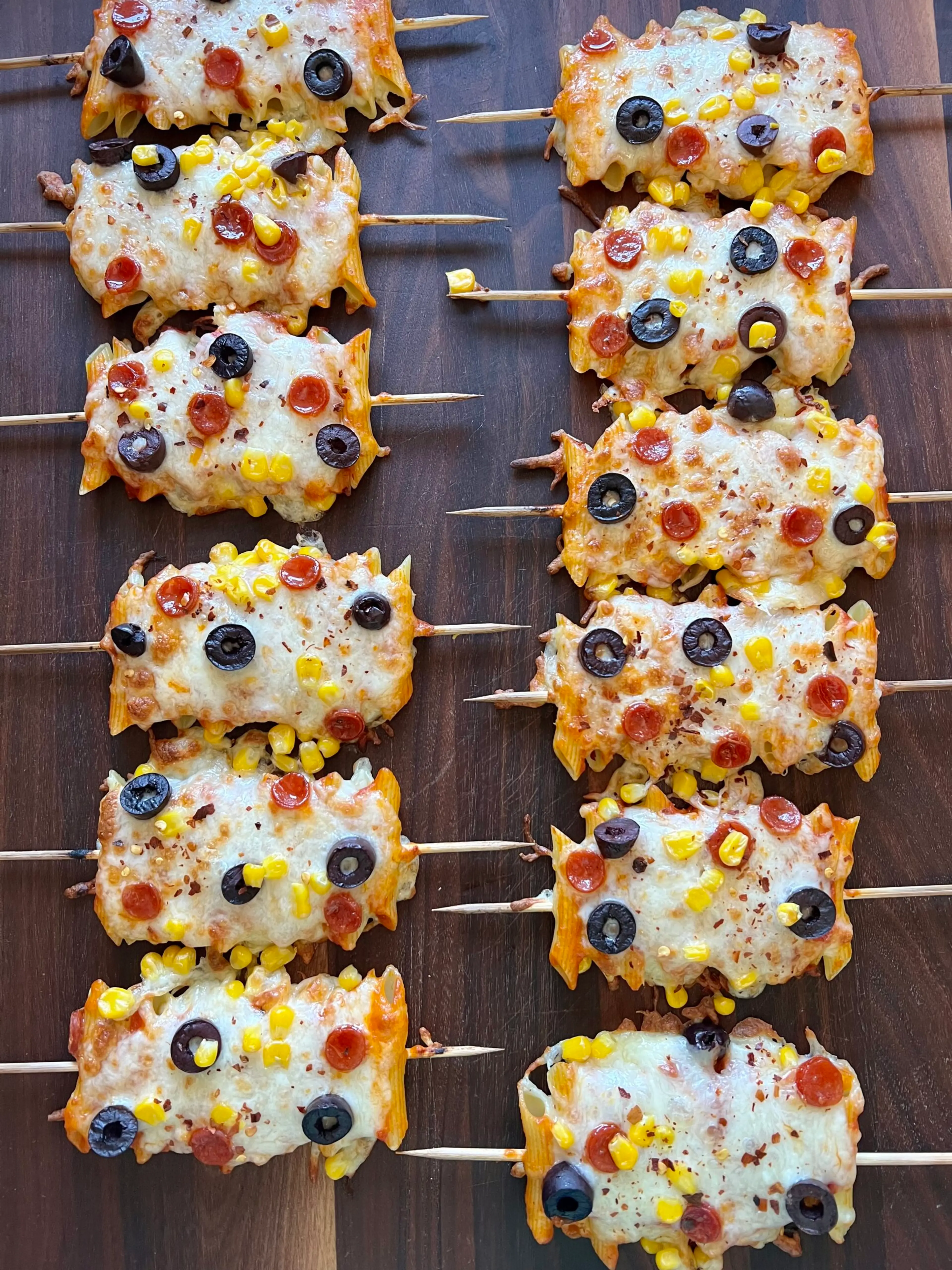 Pizza Pasta Skewers