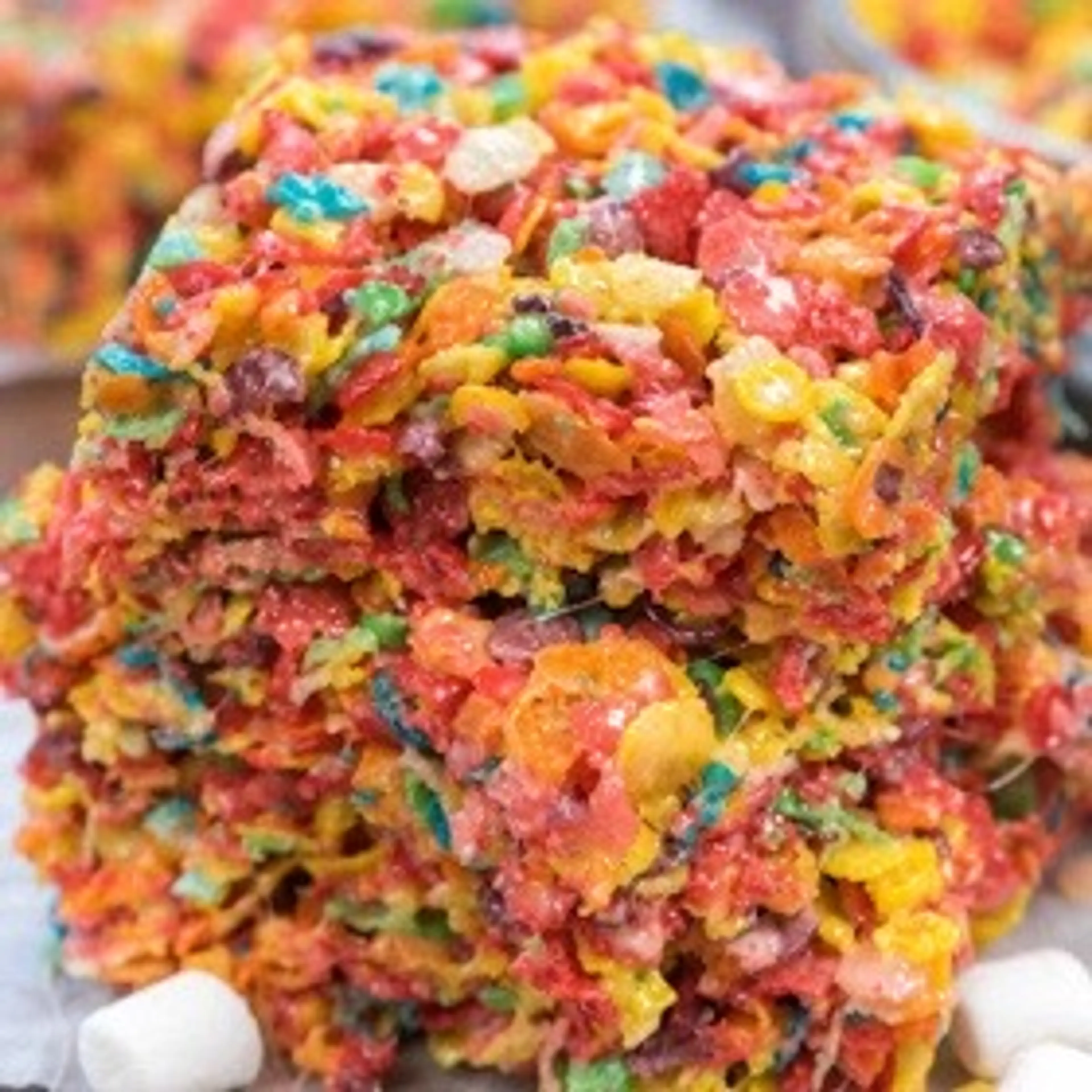 Fruity Pebble Rice Crispy Treats