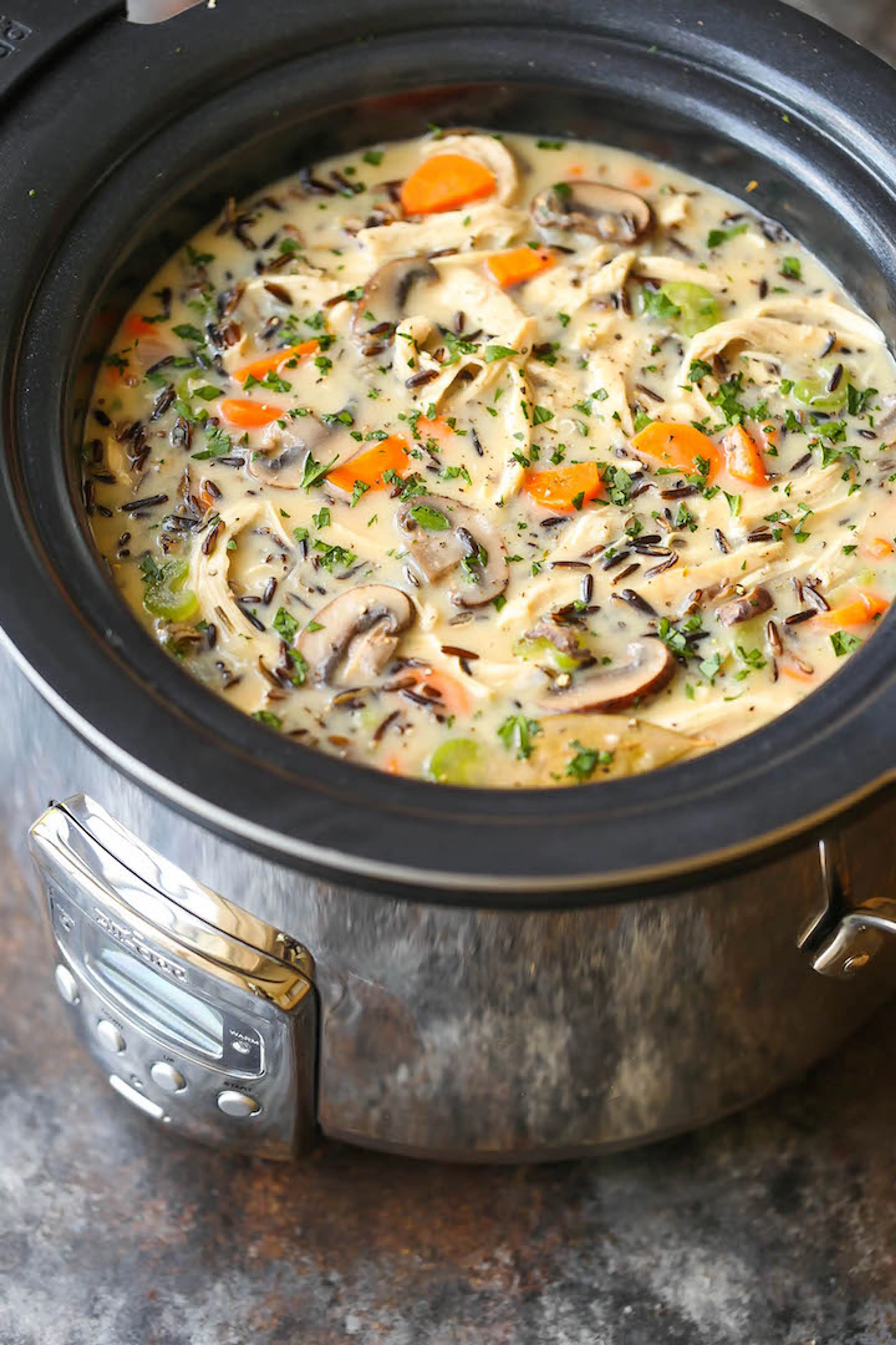 Slow Cooker Chicken and Wild Rice Soup