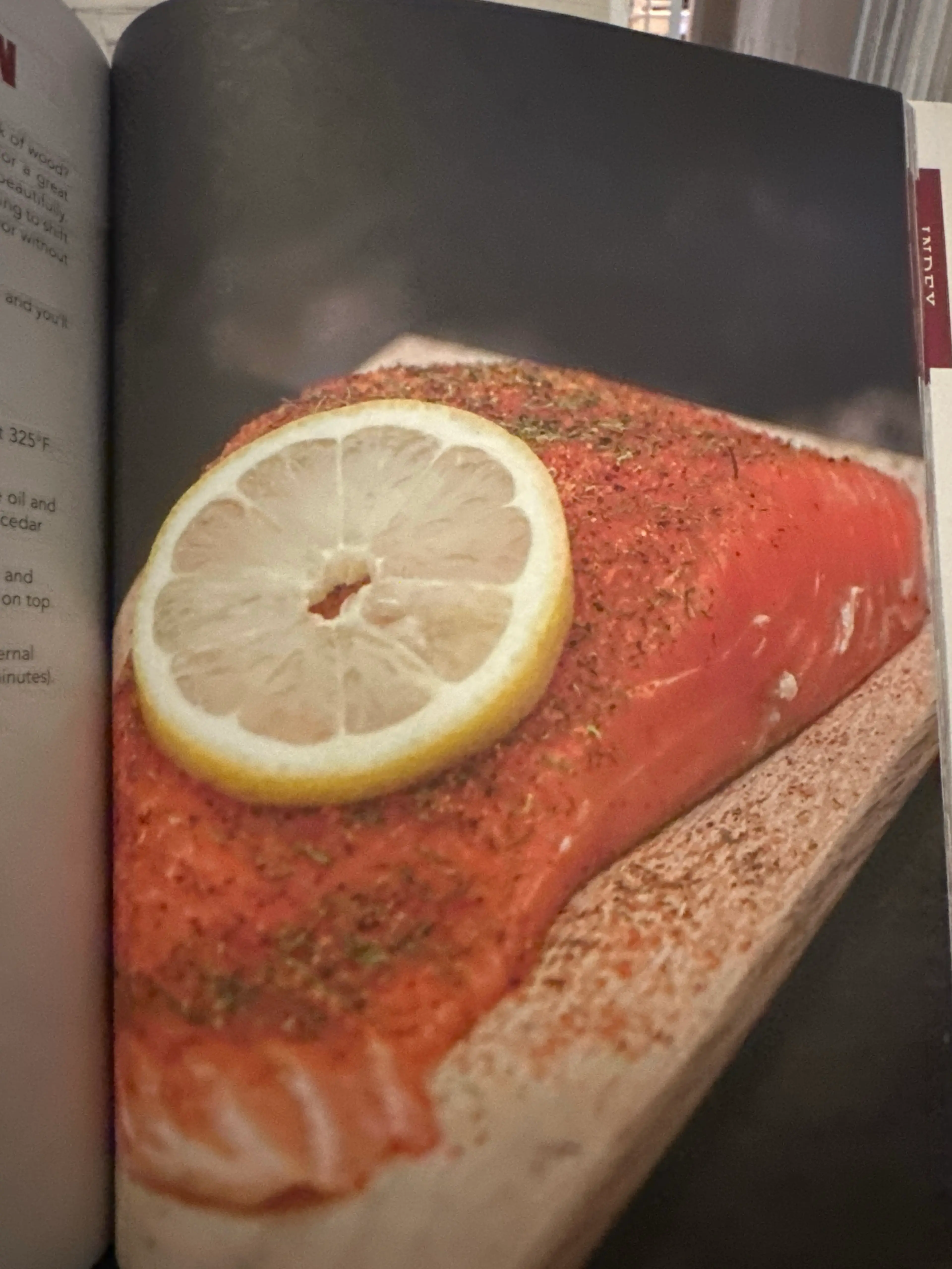 SMOKED CEDAR PLANK SALMON