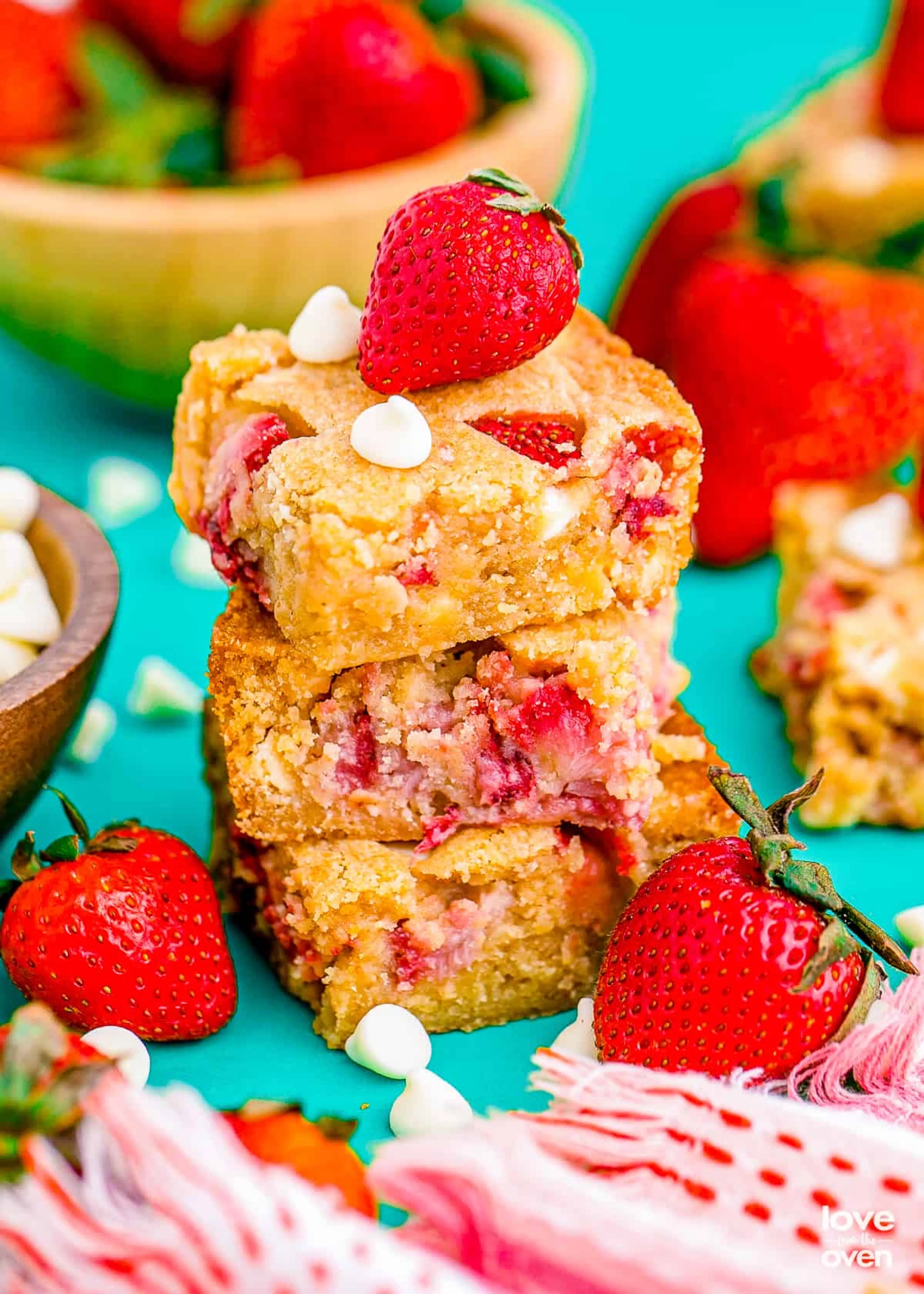 Strawberry Blondies