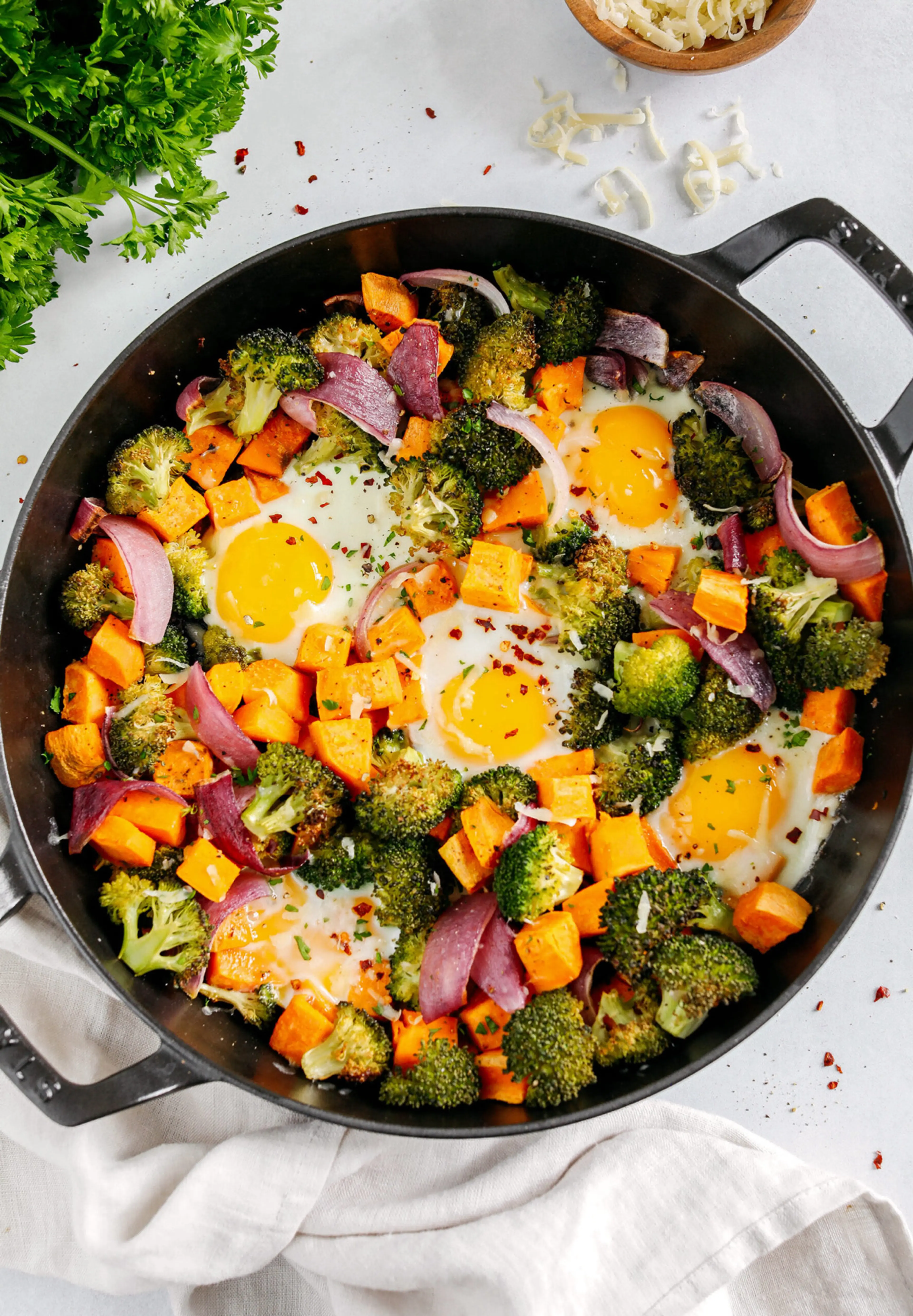 Roasted Veggie Breakfast Skillet