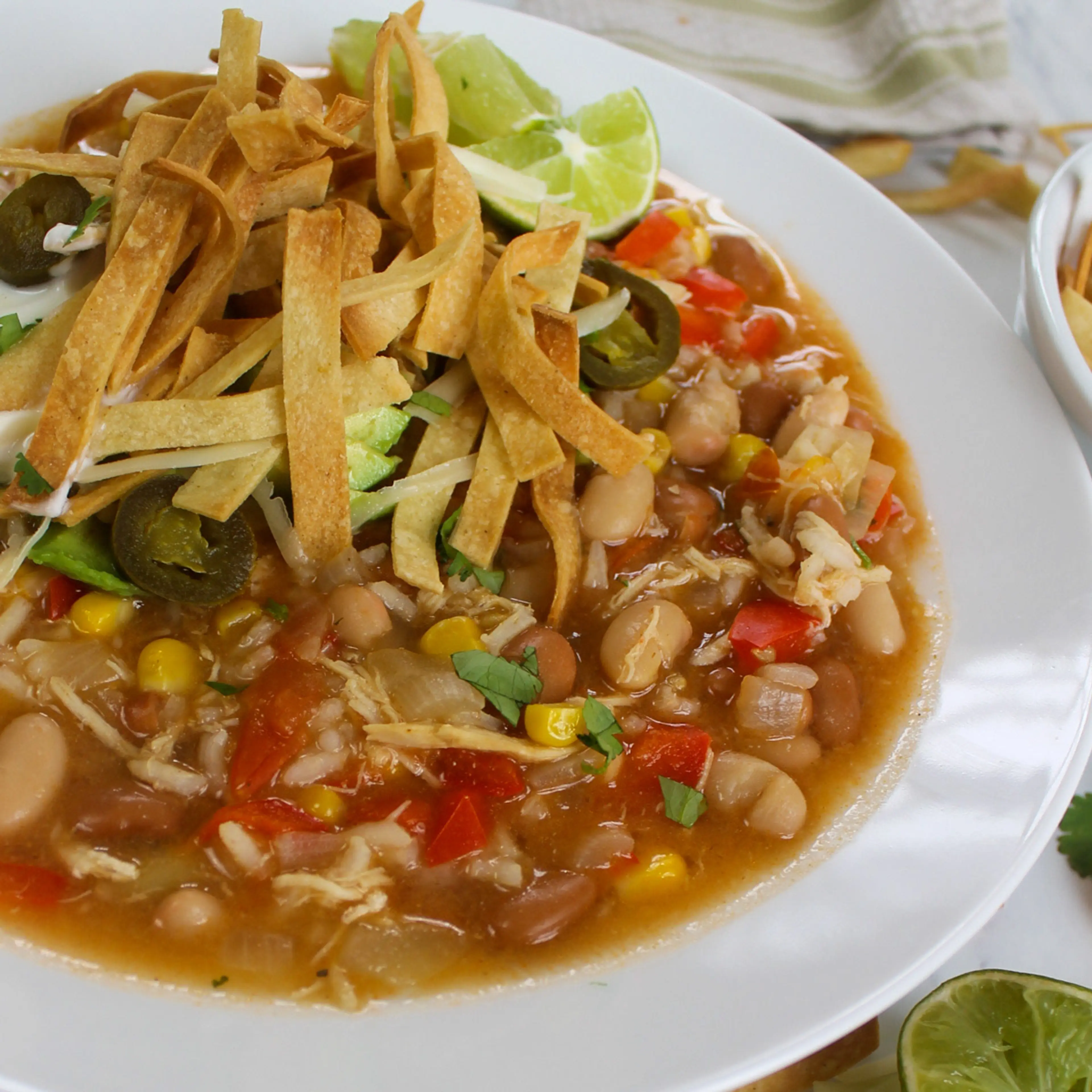 30 Minute Chicken Tortilla Soup