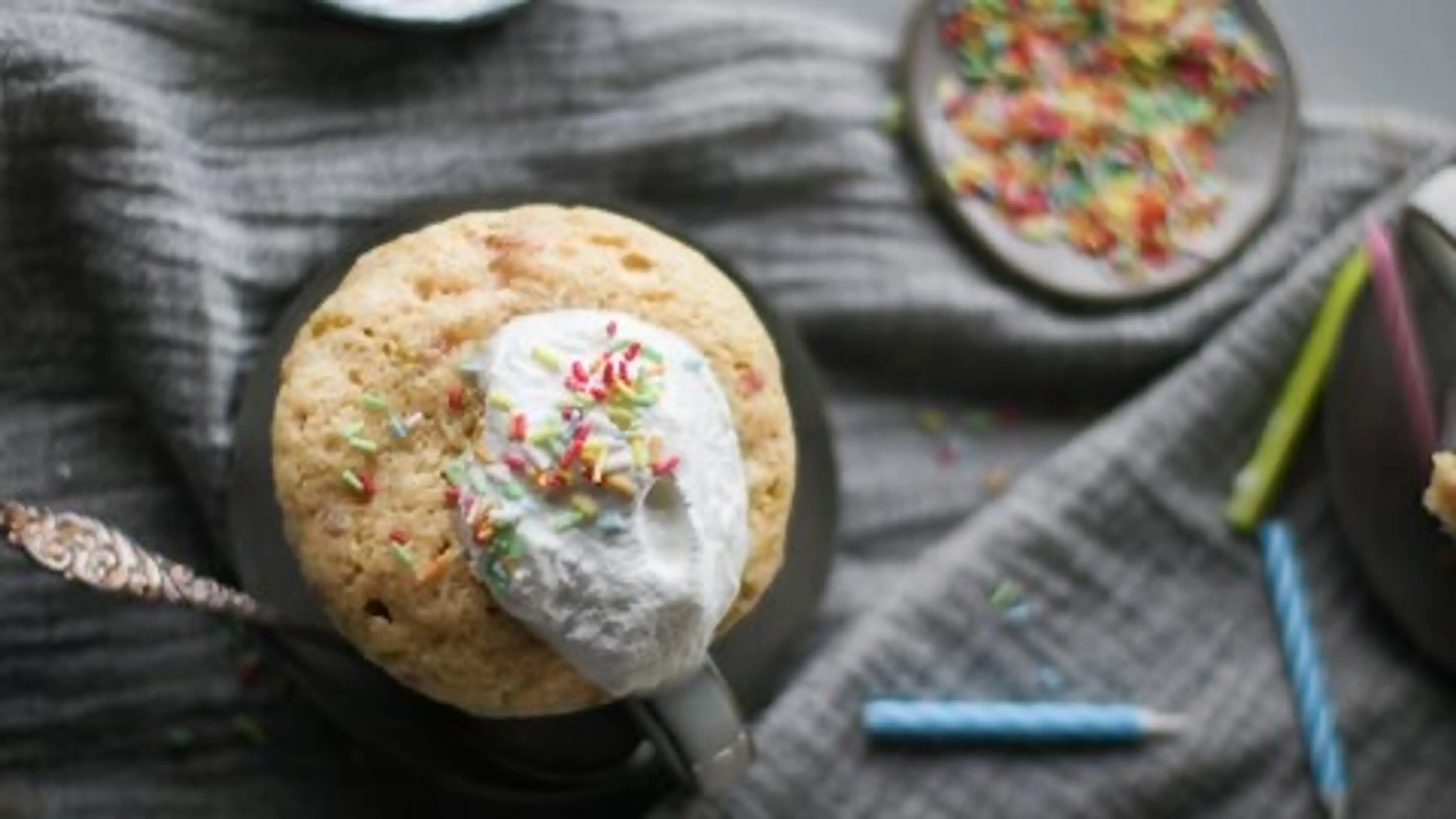 Vanilla Birthday Mug Cake