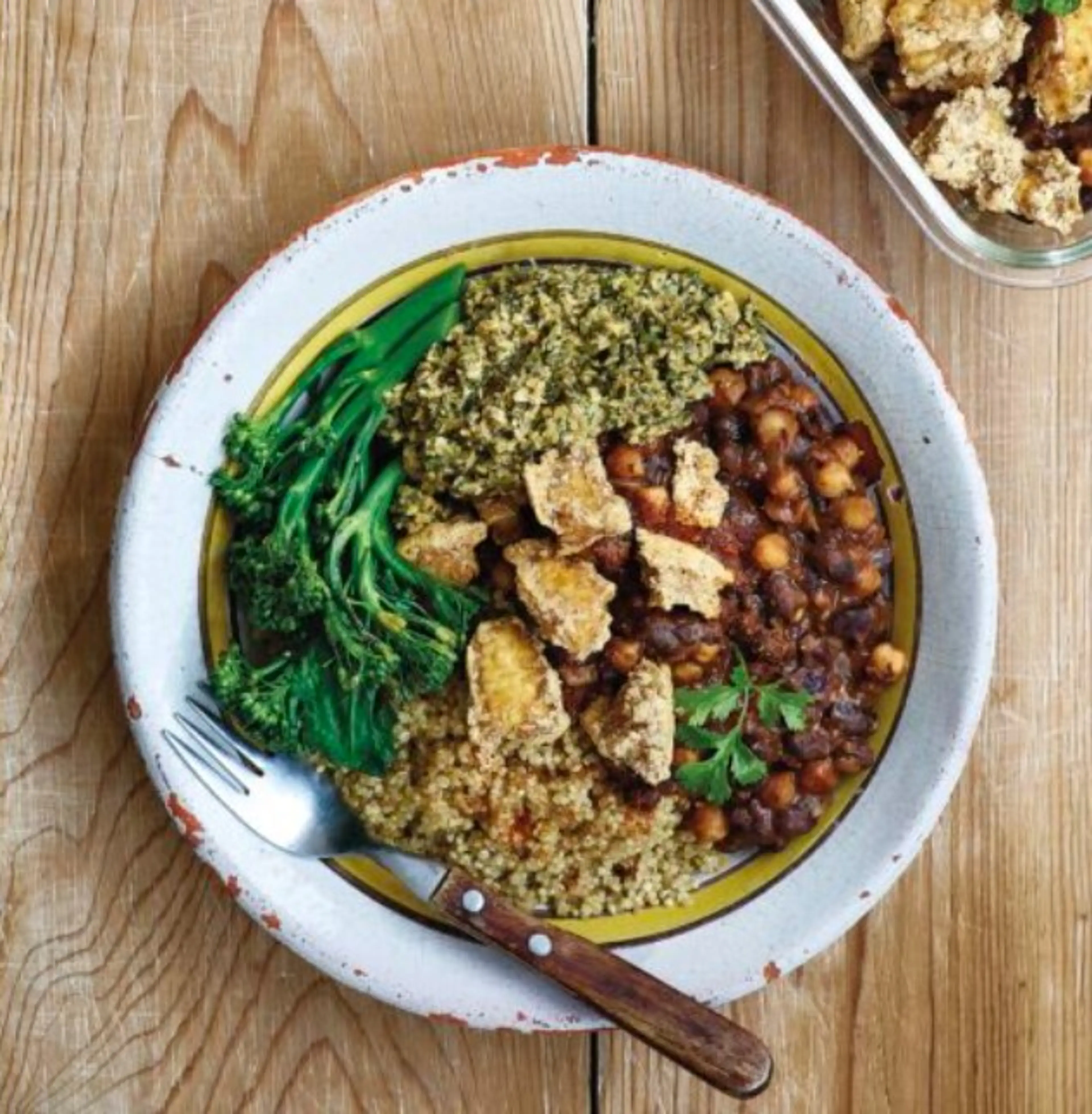 Black Bean Stew, Pumpkin Dip, & Quinoa