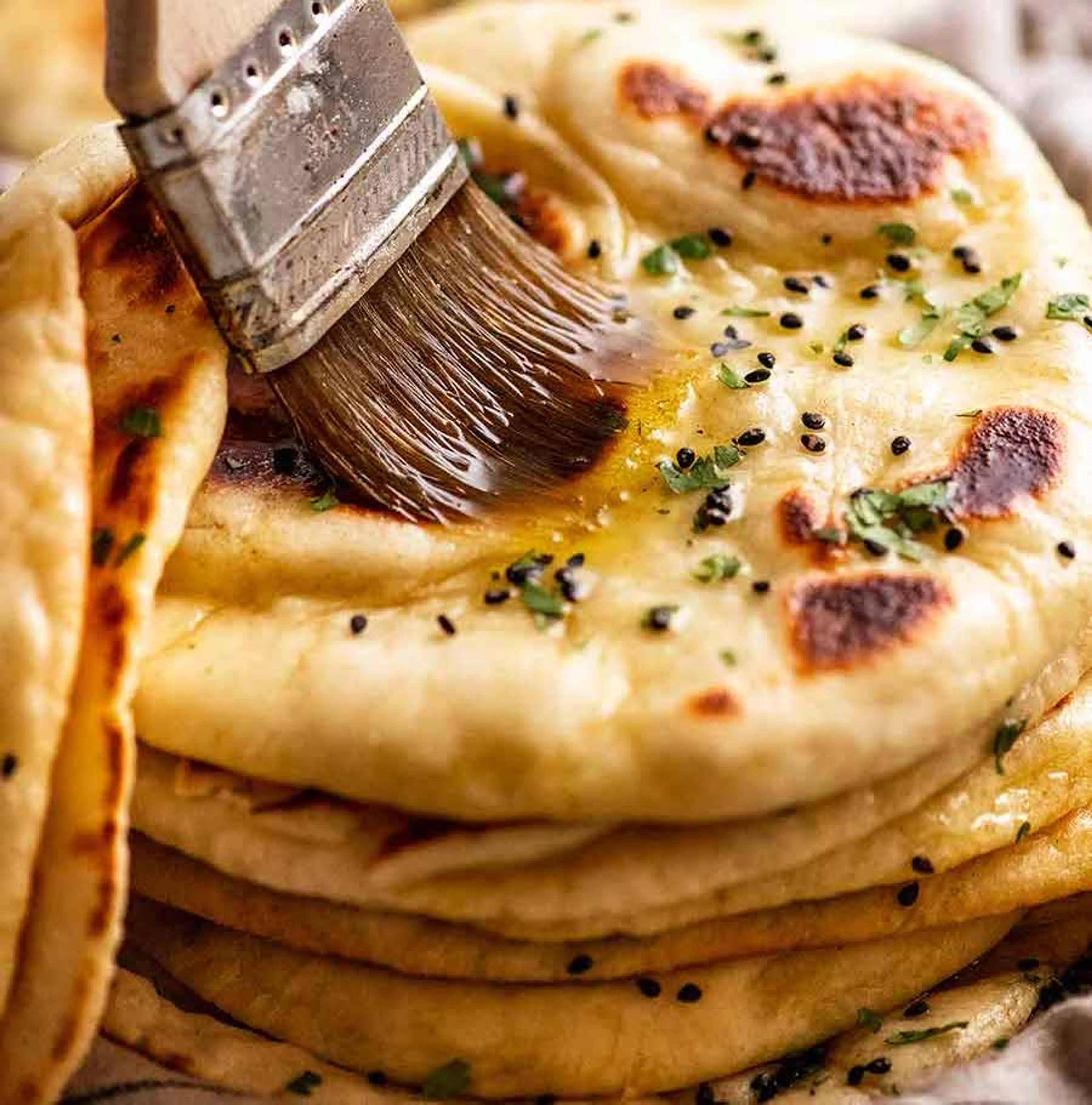 Naan recipe – fluffy, bubbly, chewy!