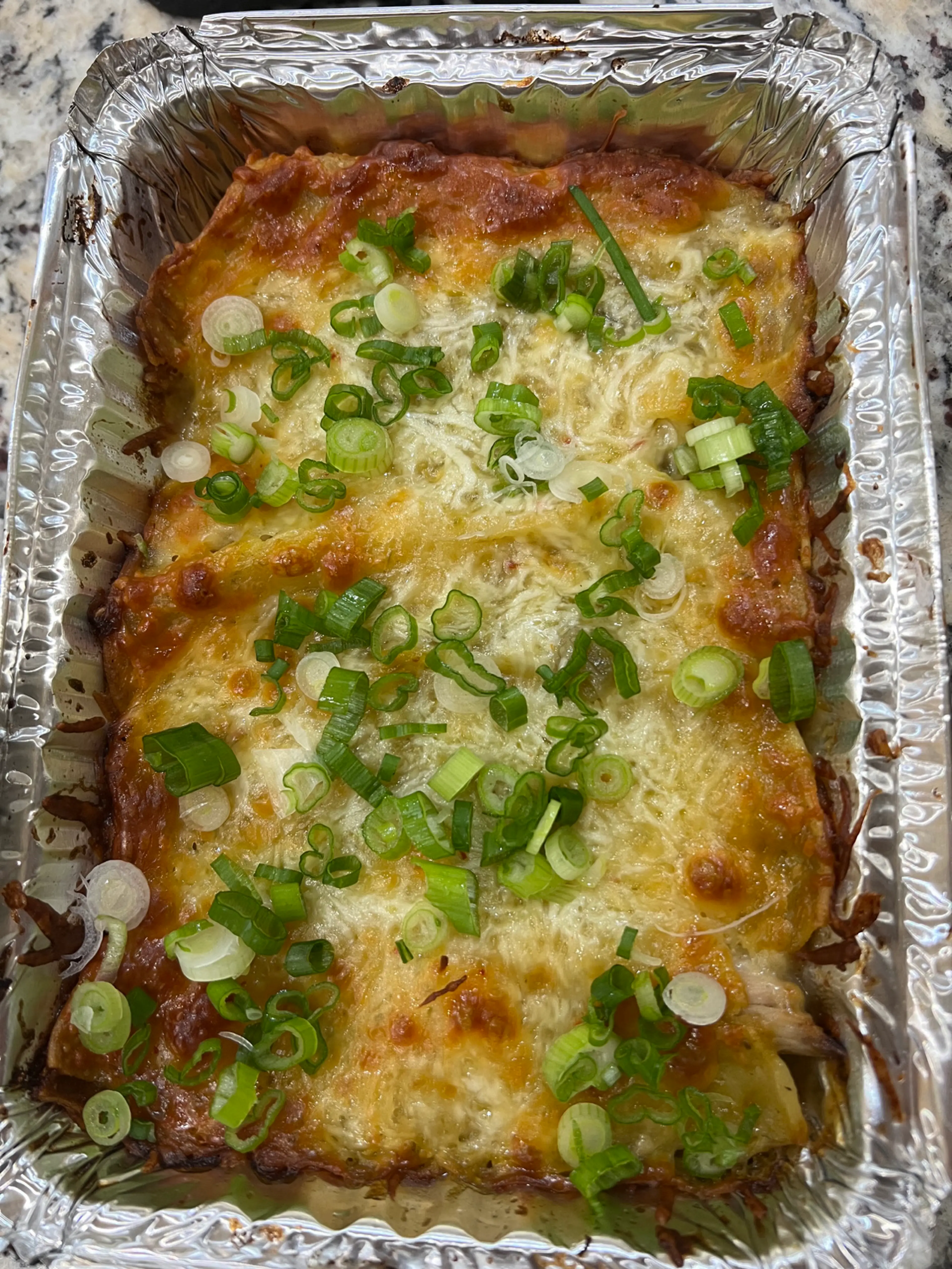 Green Chili Chicken Enchiladas