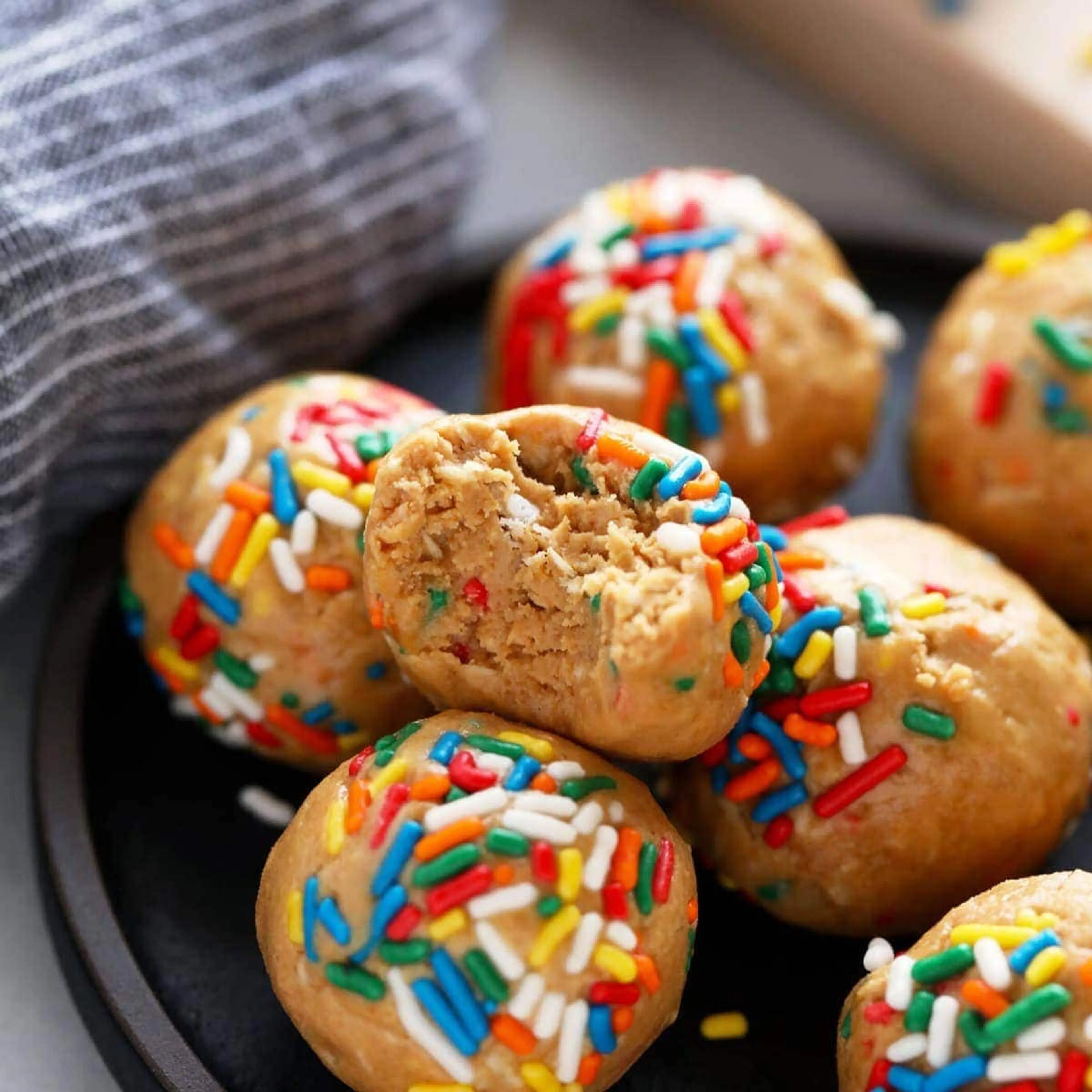 Cake Batter Protein Balls