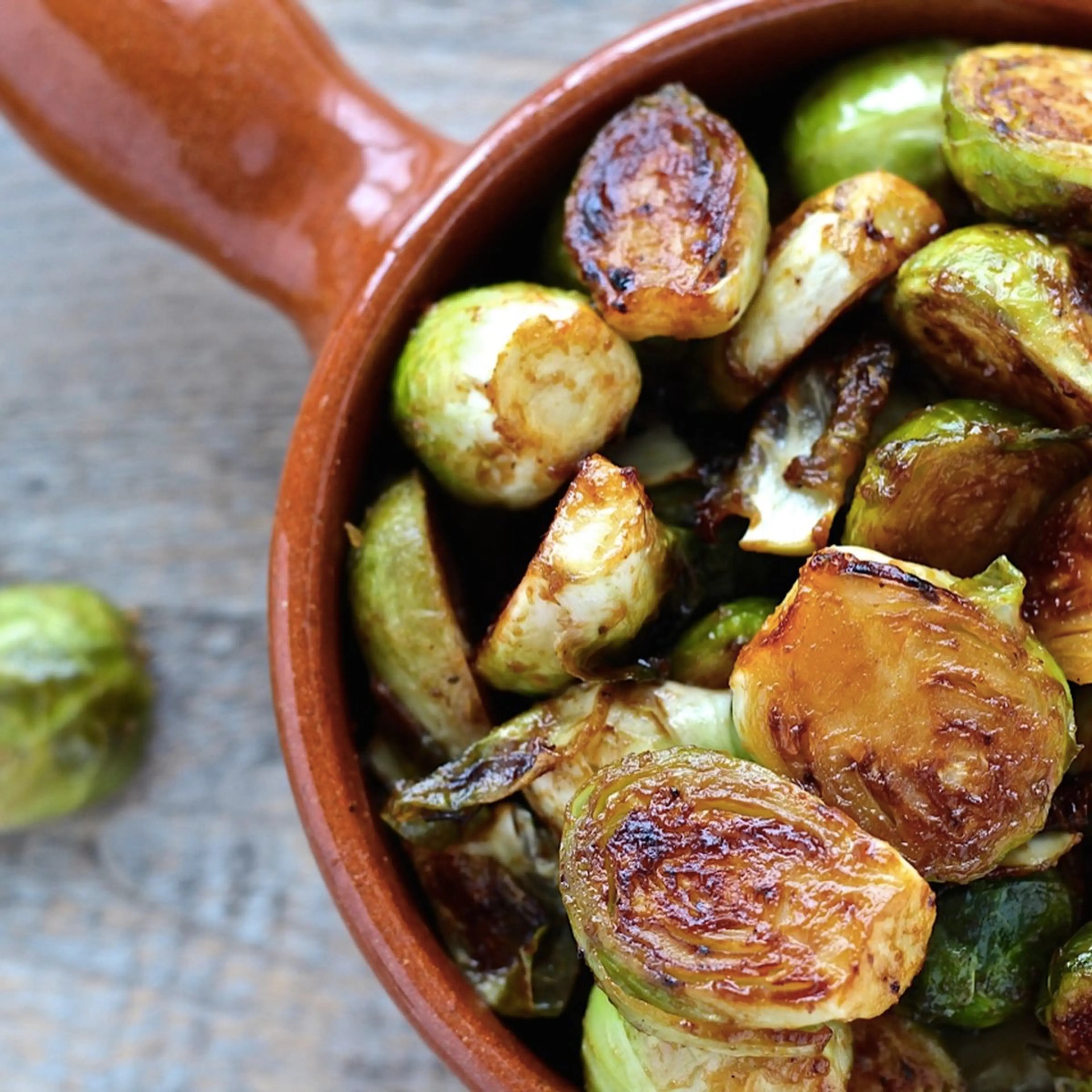 Miso Roasted Brussels Sprouts