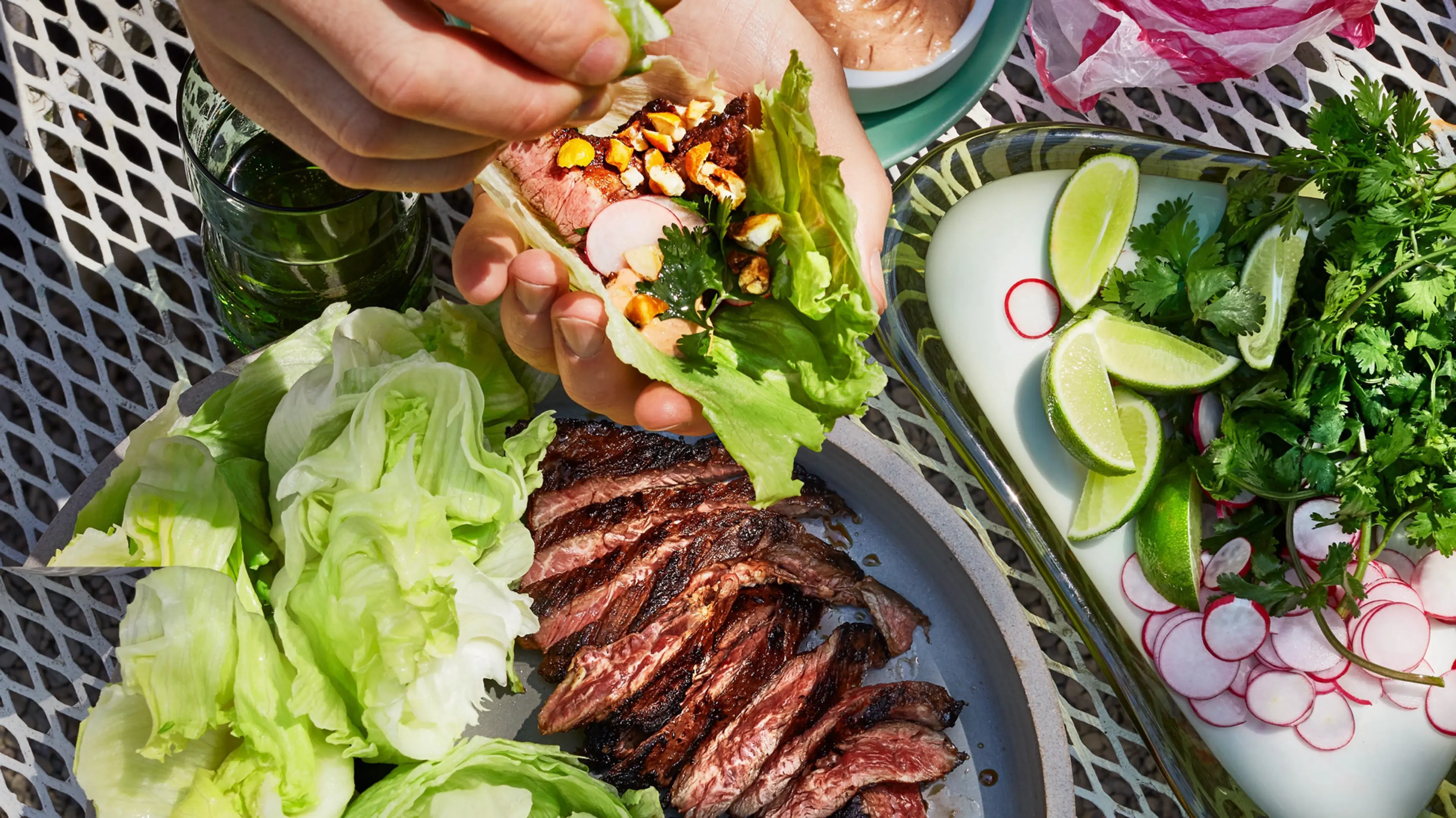 Steak Salad Wraps