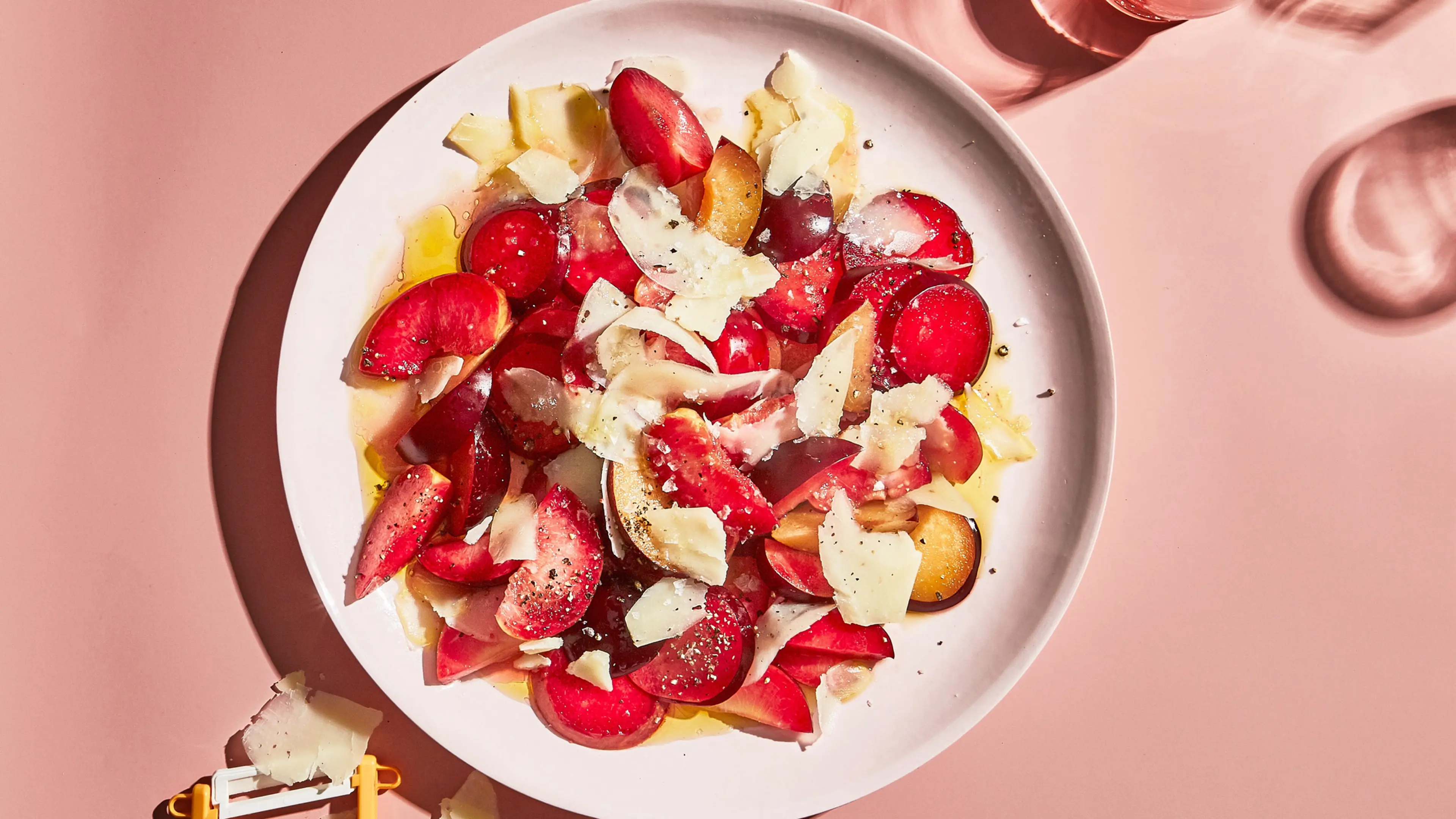 Plum Salad With Black Pepper and Parmesan