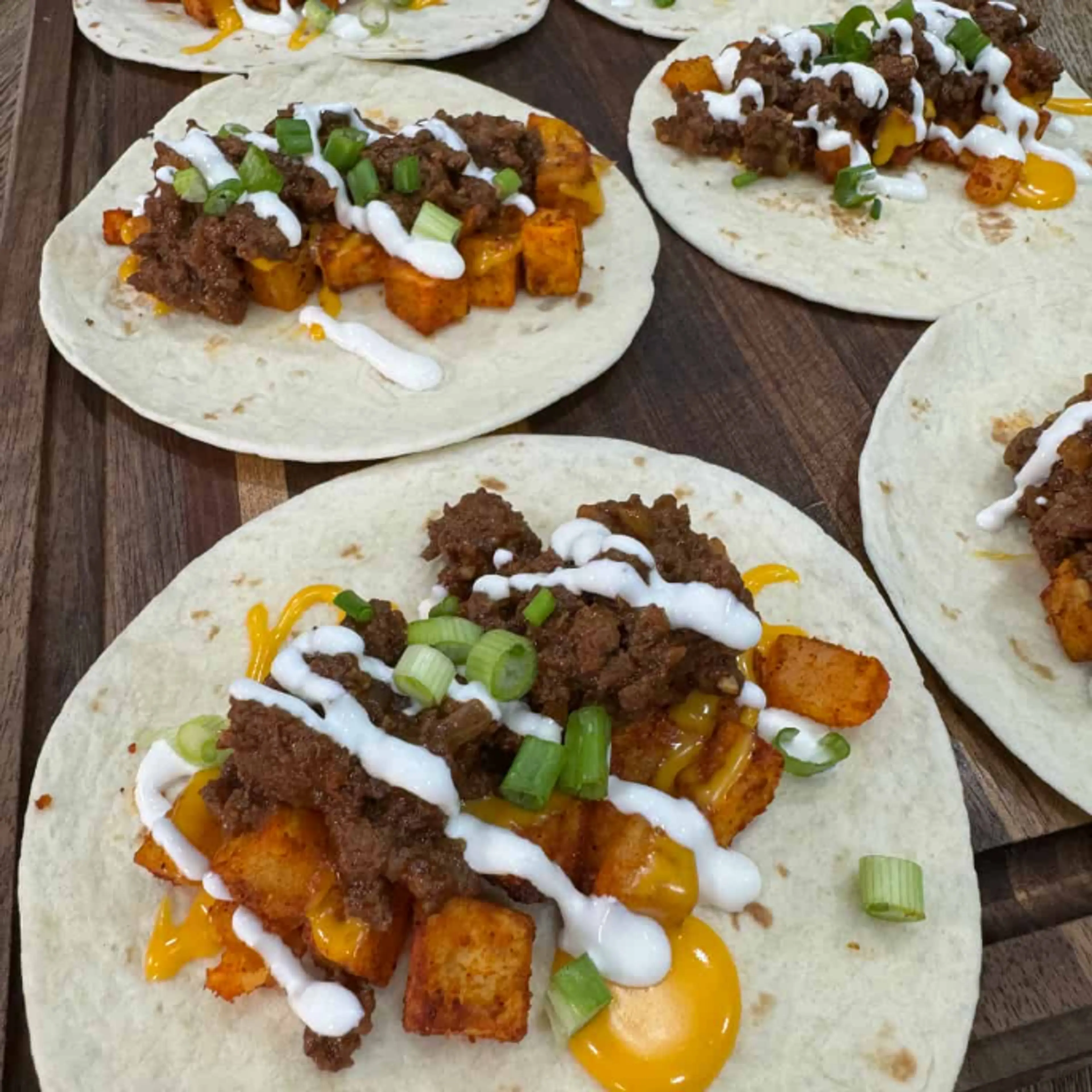 Sloppy Joe Potato Tacos