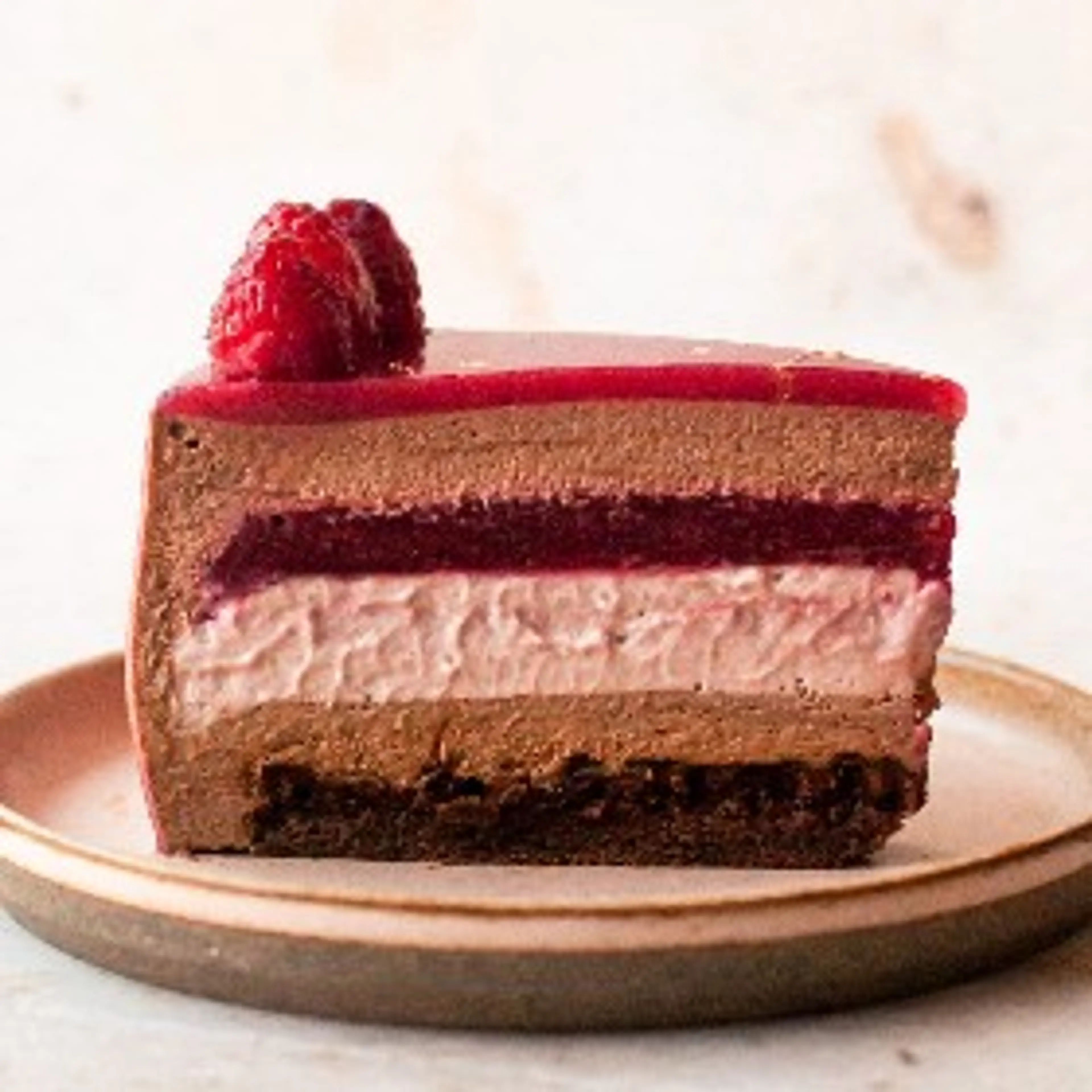 Chocolate Raspberry Mousse Cake