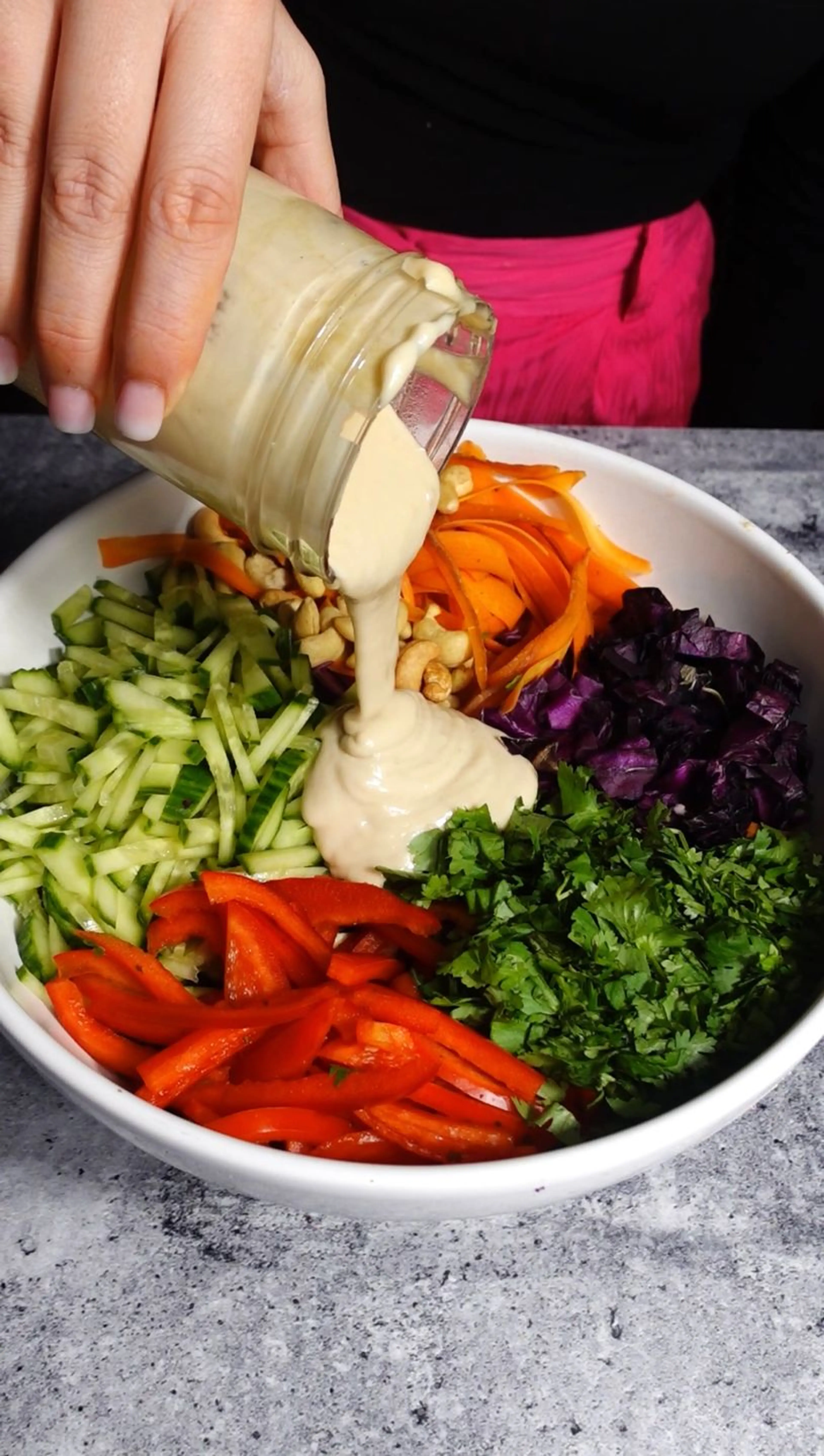 Rainbow Cabbage Salad Recipe