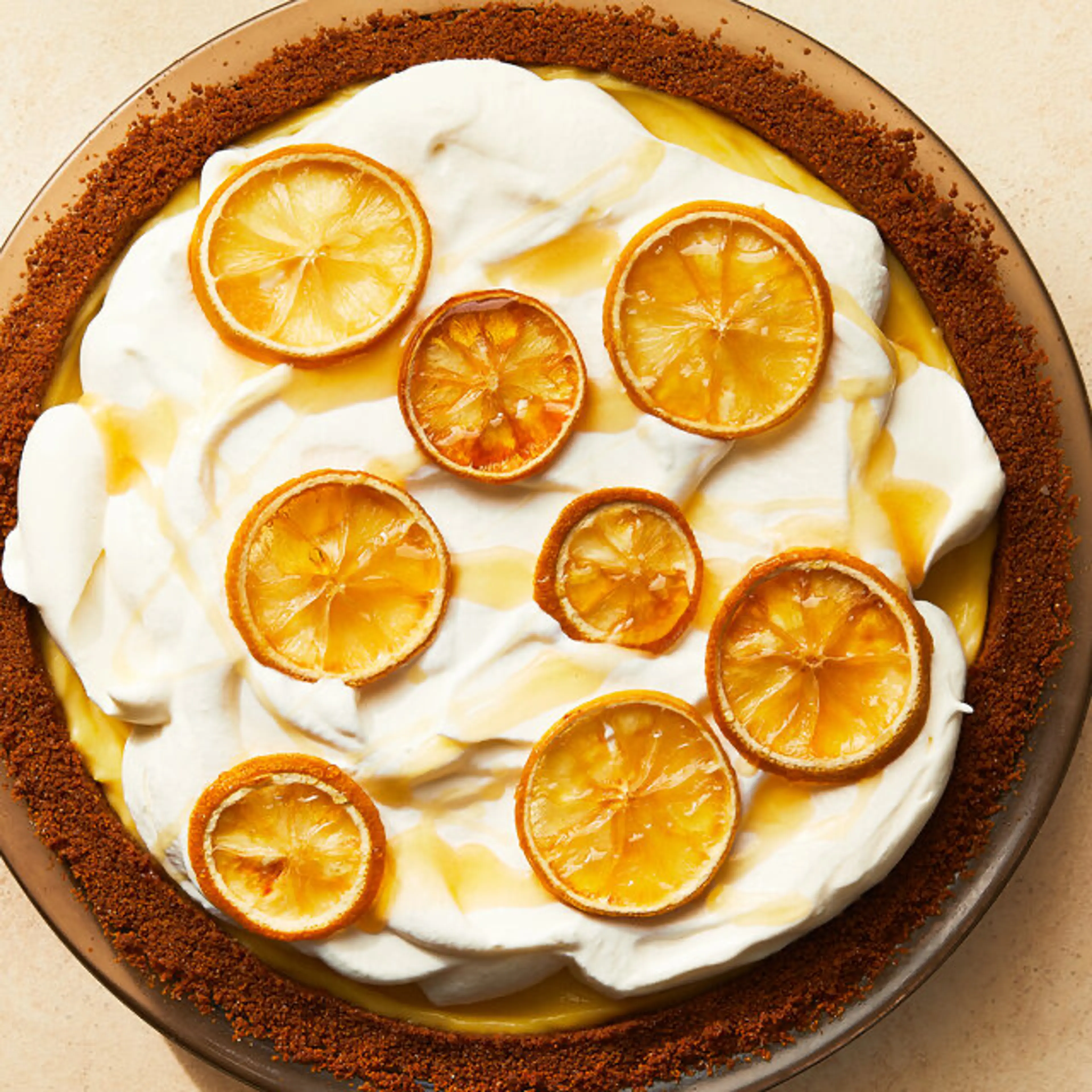 Lemon Cream Pie With Honey and Ginger