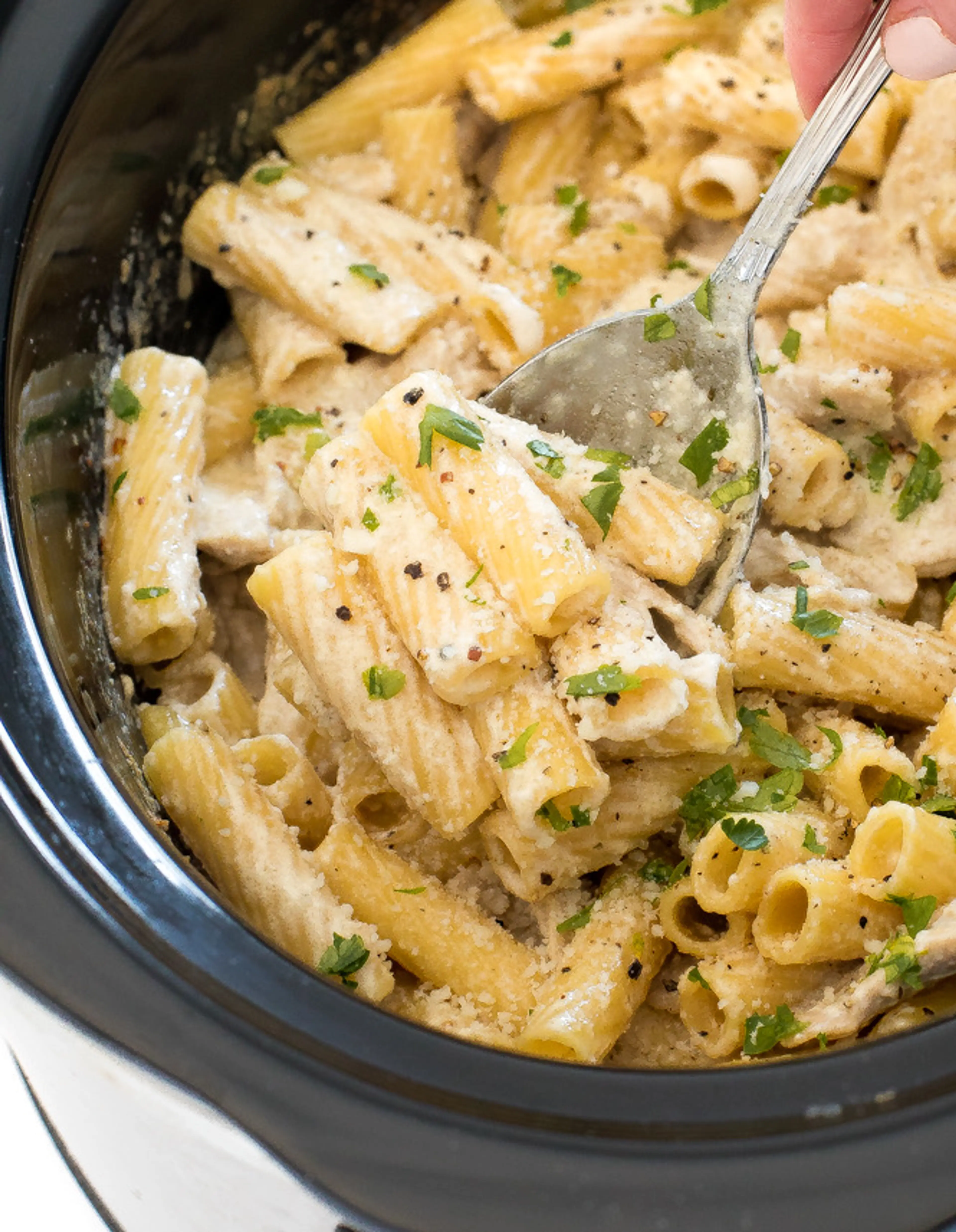 Crockpot Chicken Alfredo