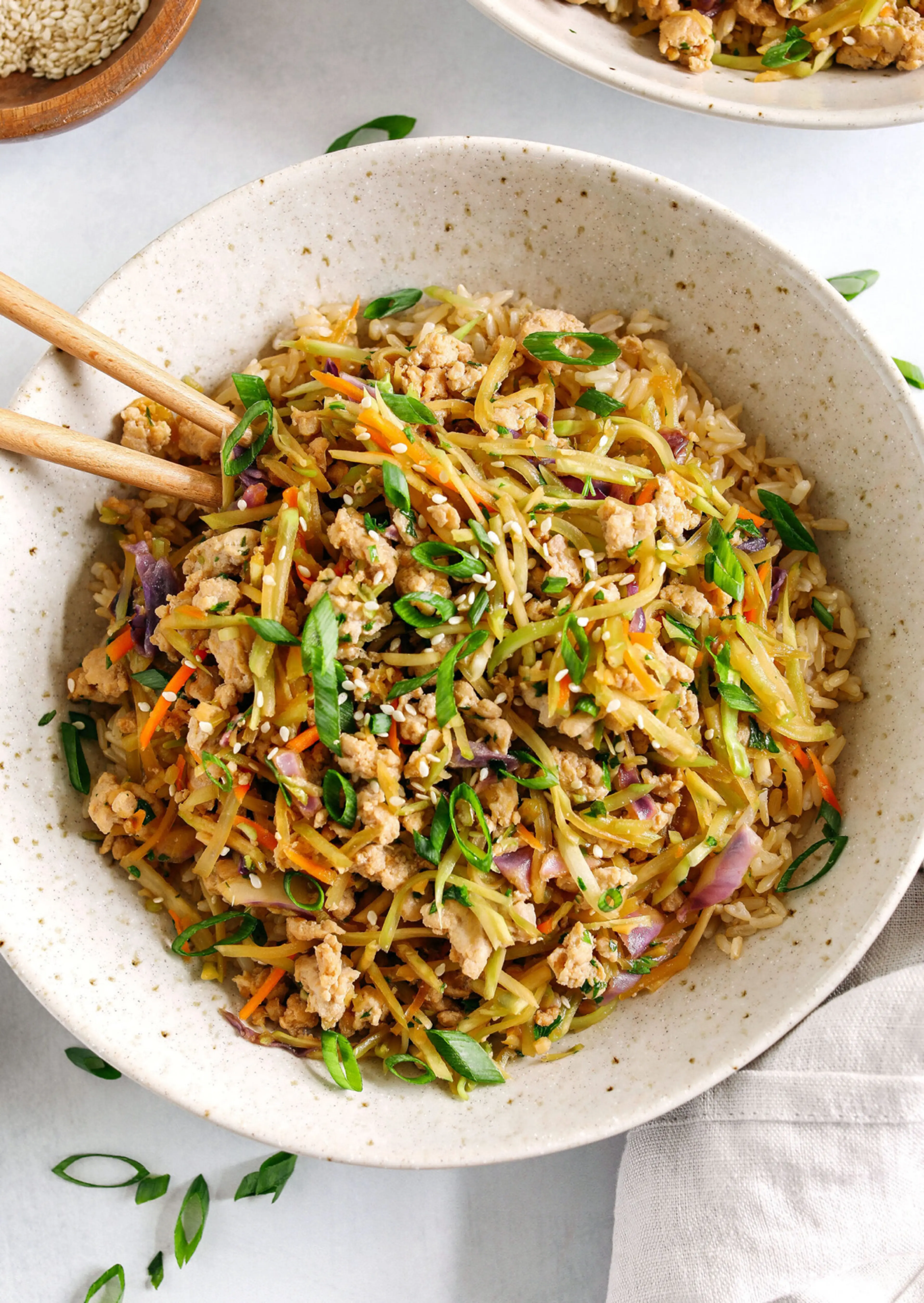 Chicken Egg Roll in a Bowl