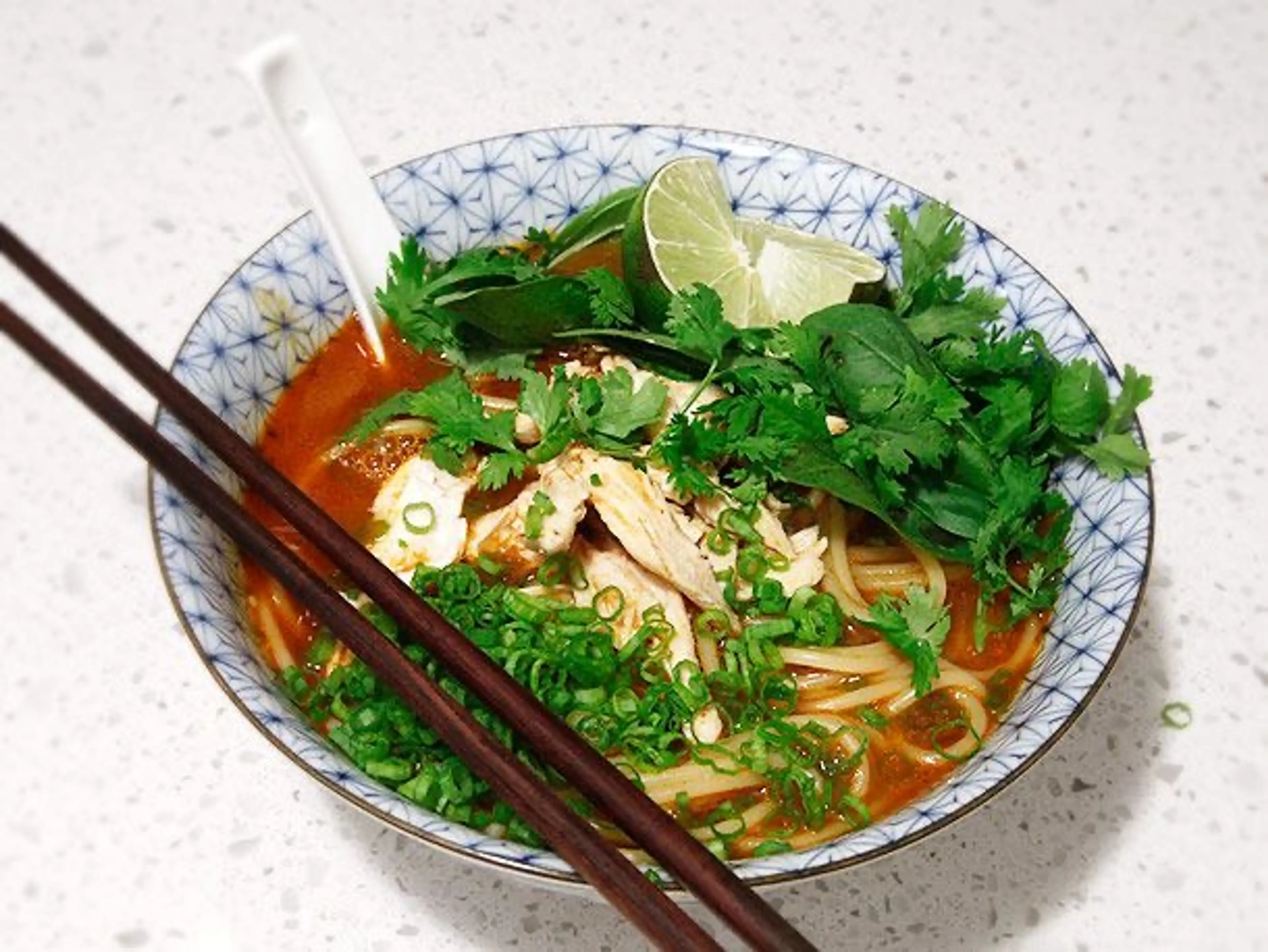 20-Minute Thai Red Curry Noodle Soup With Chicken Recipe