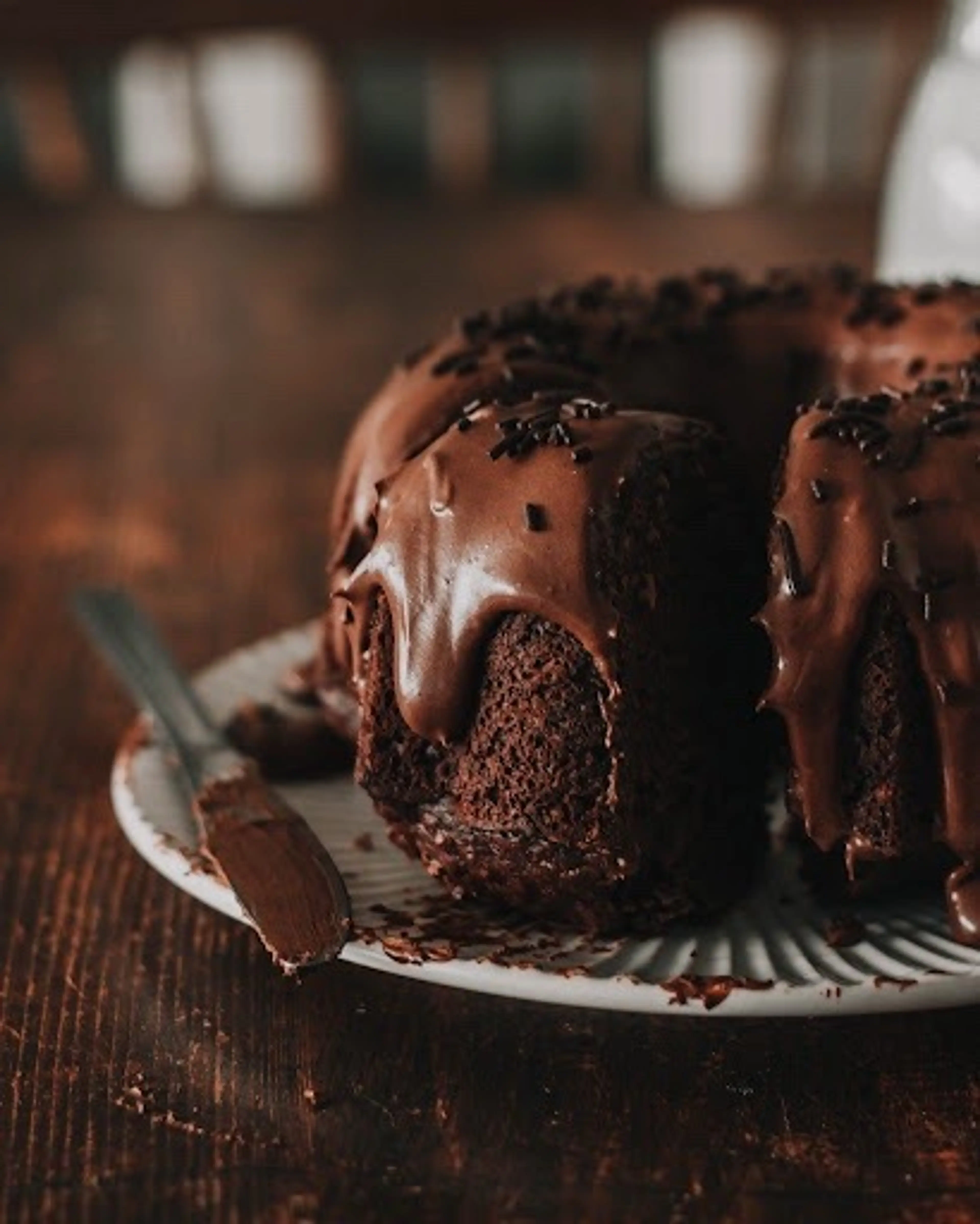 A Slice of Double Chocolate Banana Cake