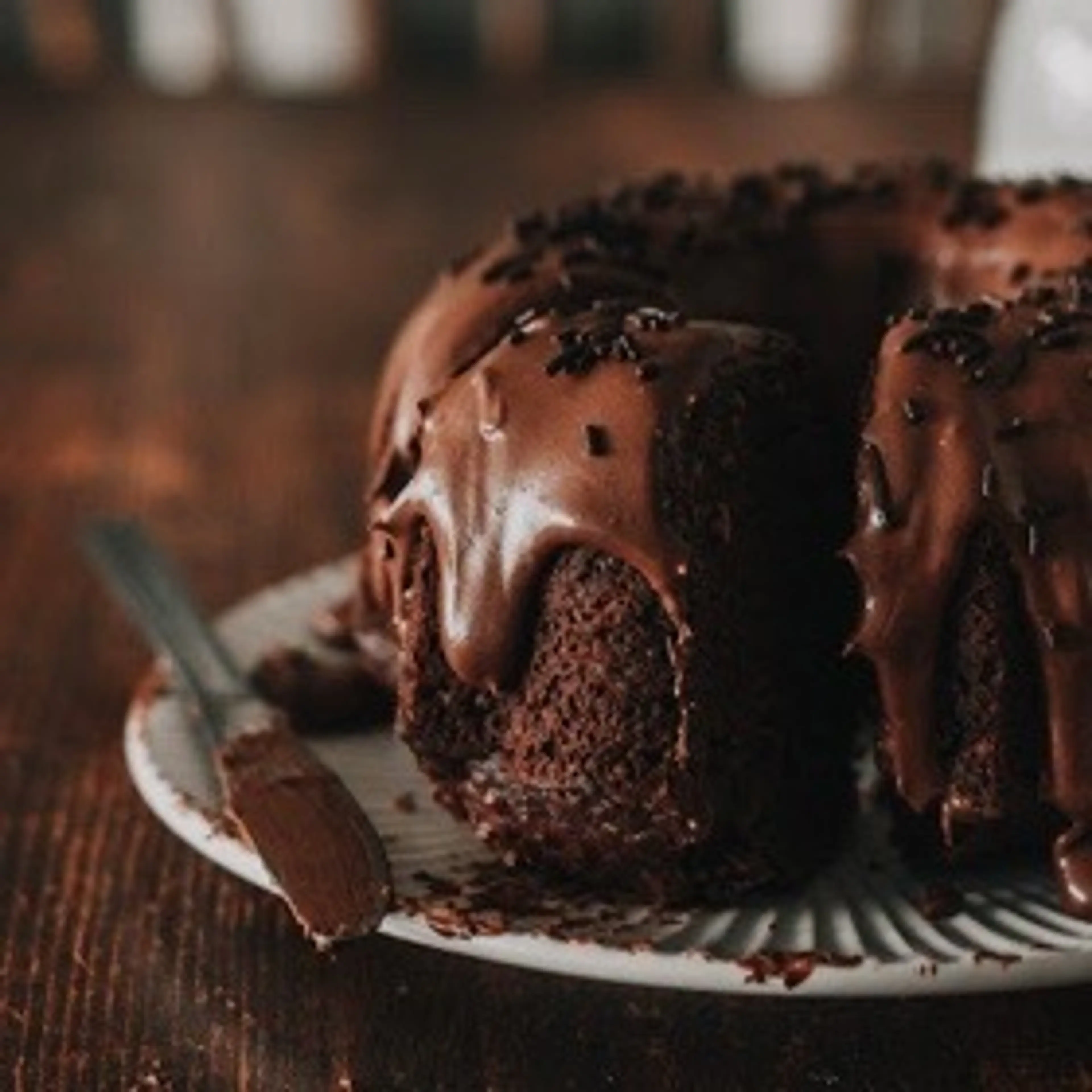 A Slice of Double Chocolate Banana Cake