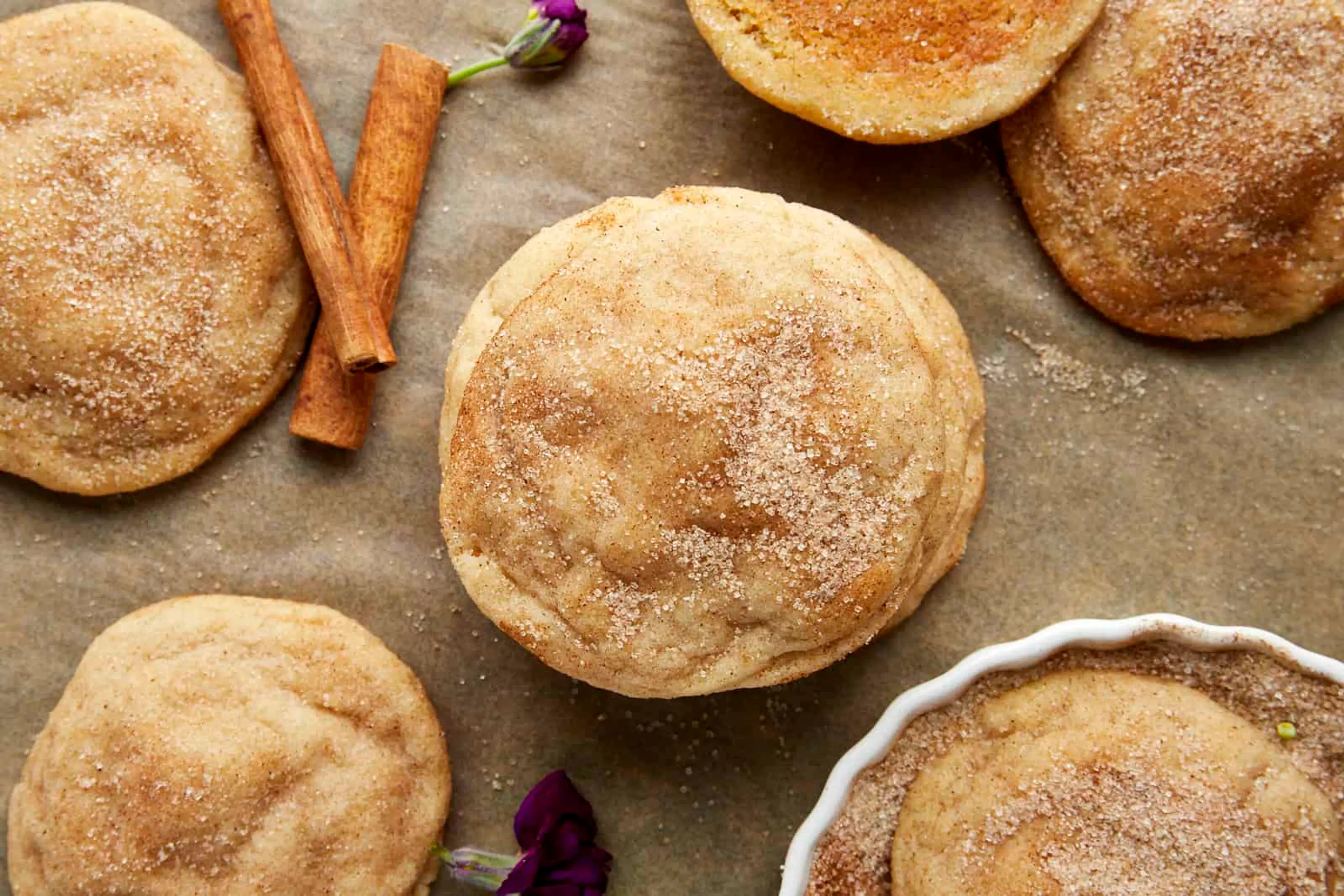 Soft Baked Snickerdoodle Cookies