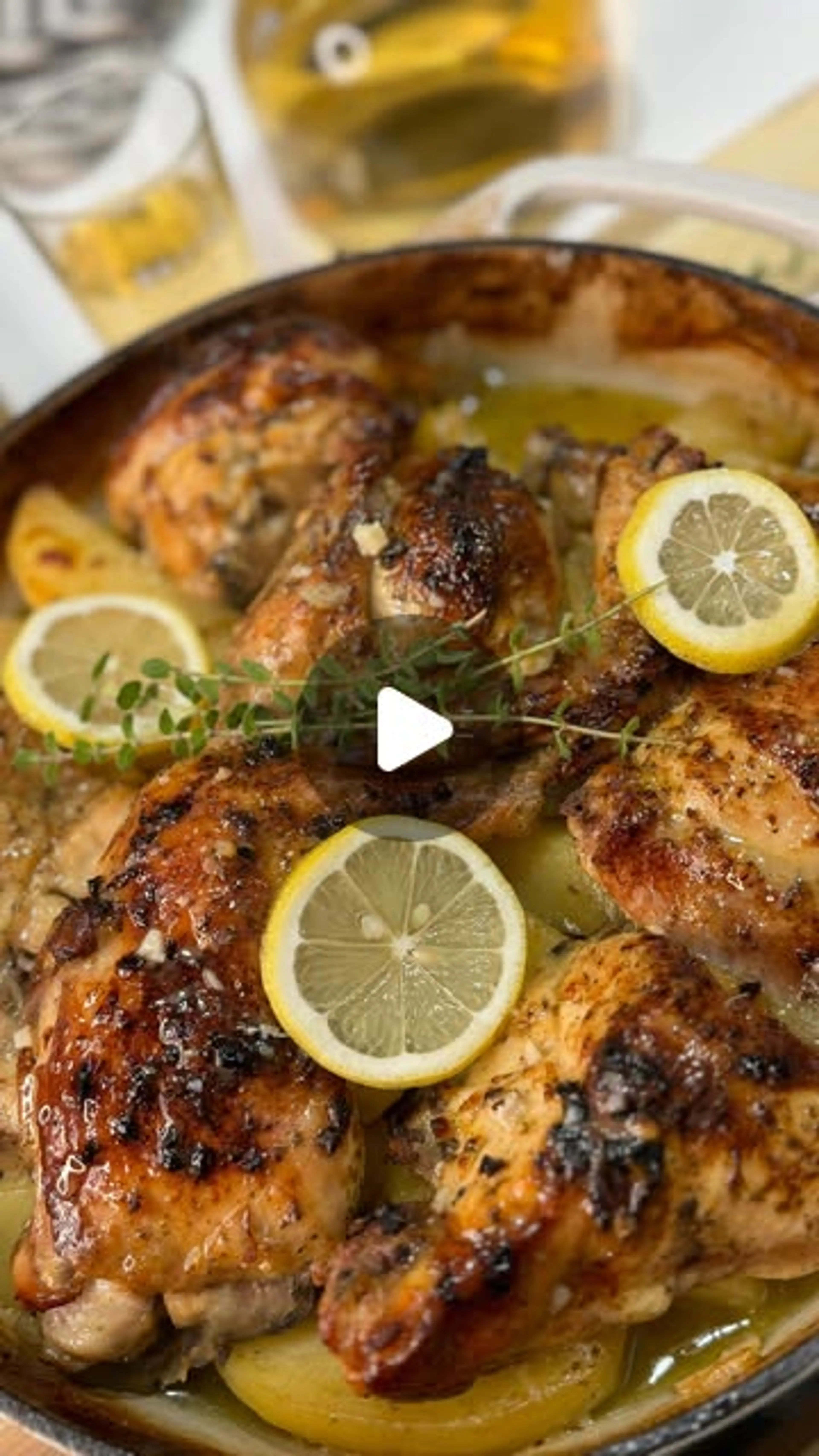 This Greek Lemon Chicken with Potatoes Is a Beloved Dish in