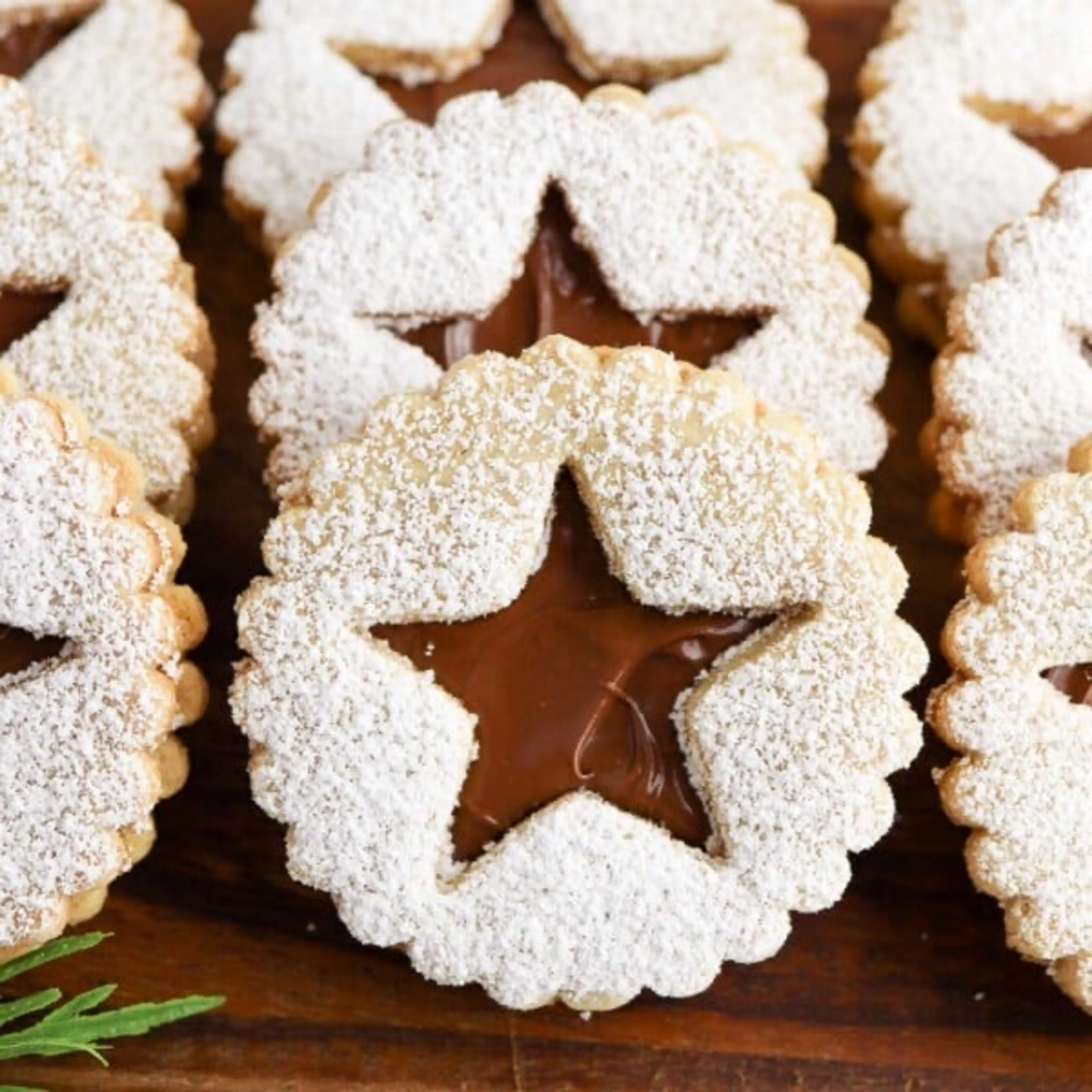 Linzer Nutella Cookies