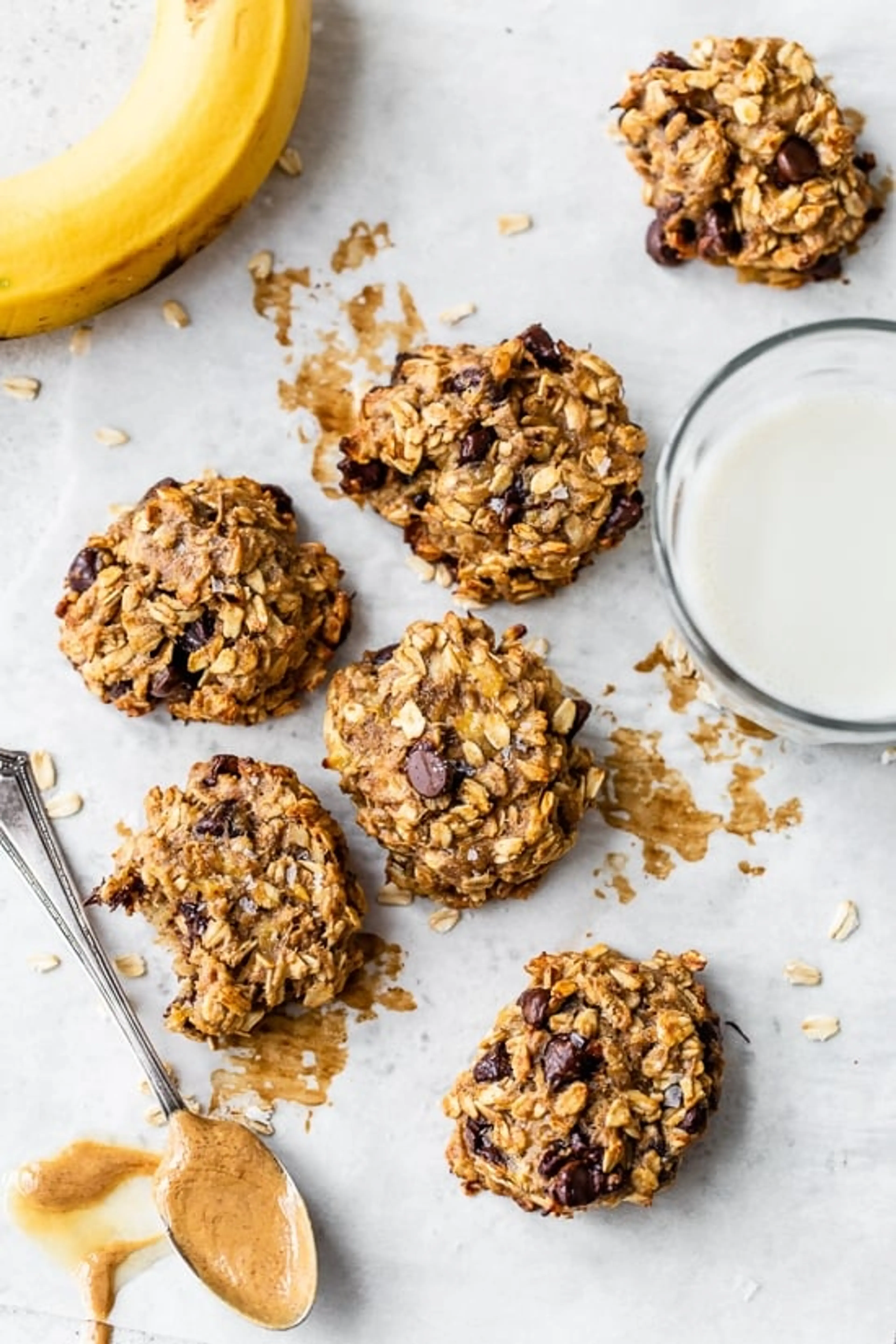 Peanut Butter Banana Oat Protein Cookies