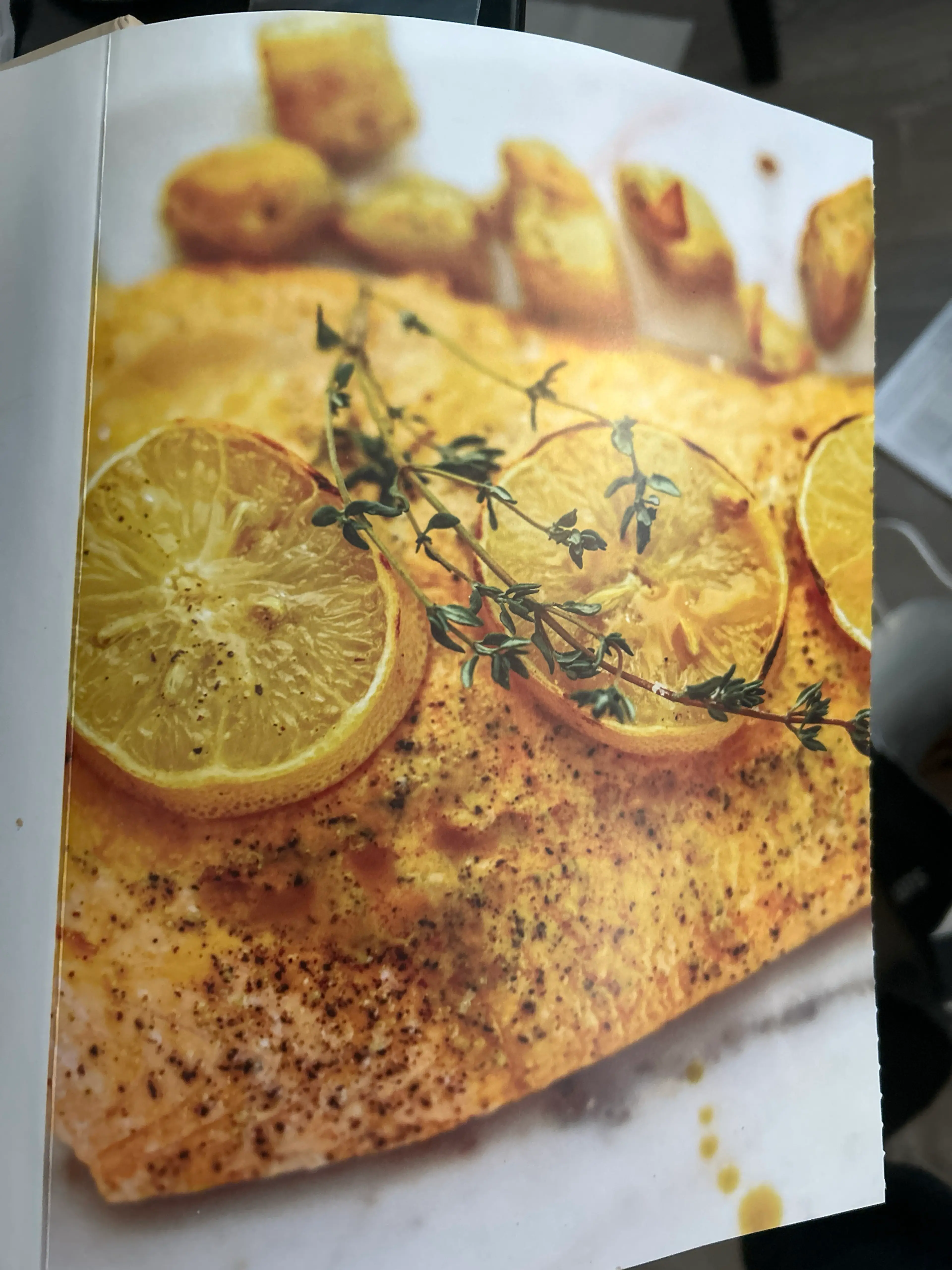 Soy Sauce & Mustard Baked Salmon and Roasted Potatoes