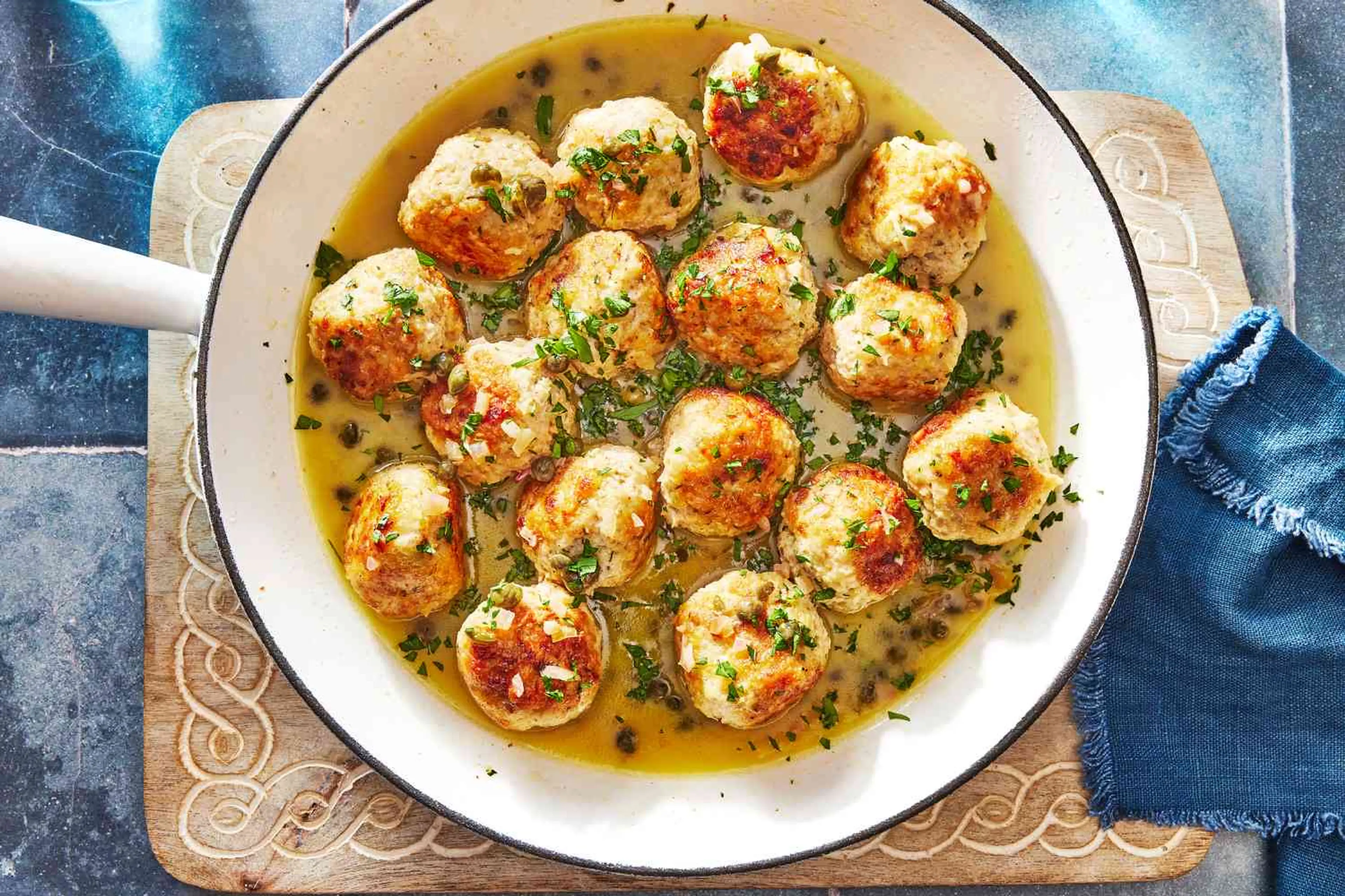 Chicken Piccata Meatballs