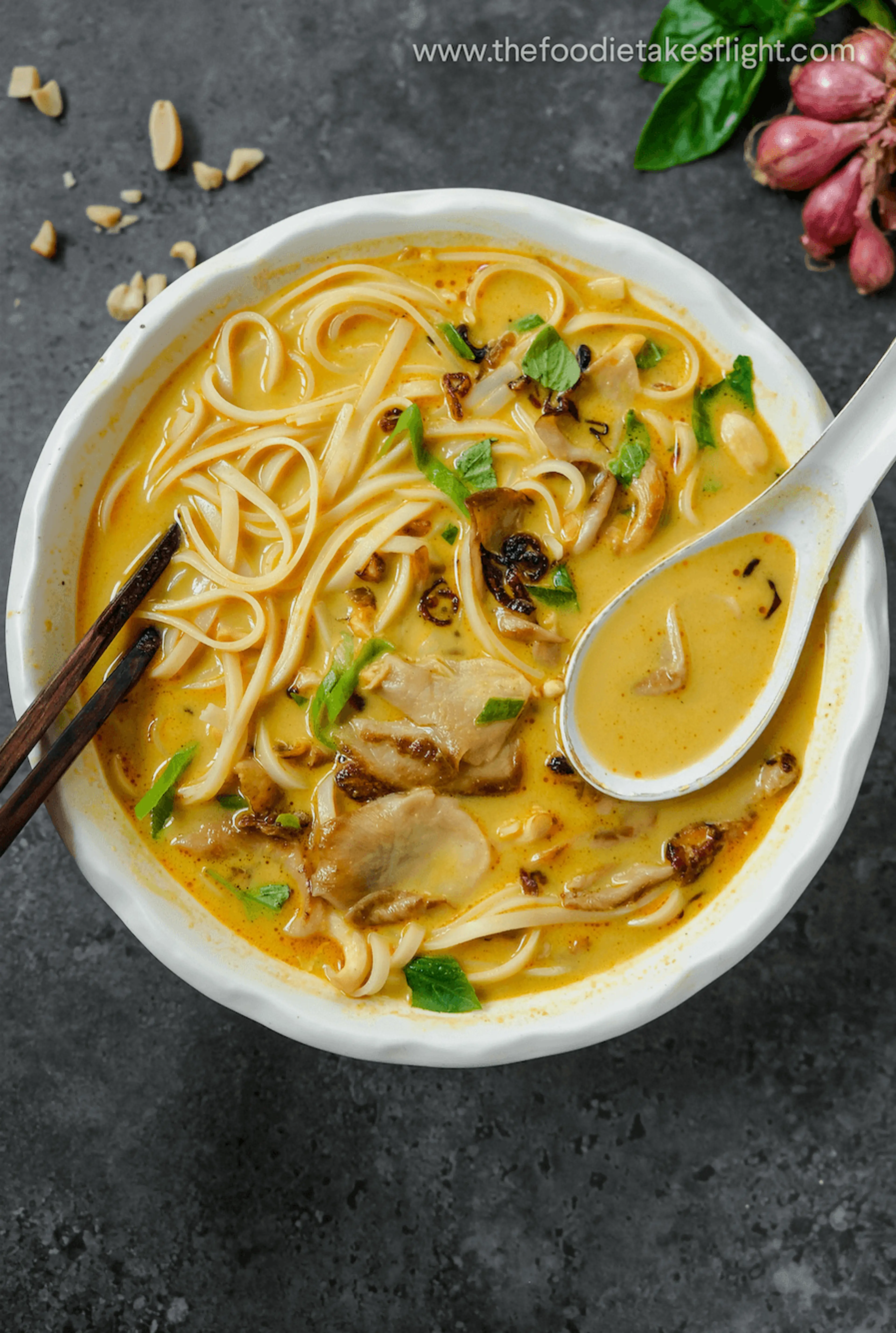 Vegan Peanut Satay Noodle Soup