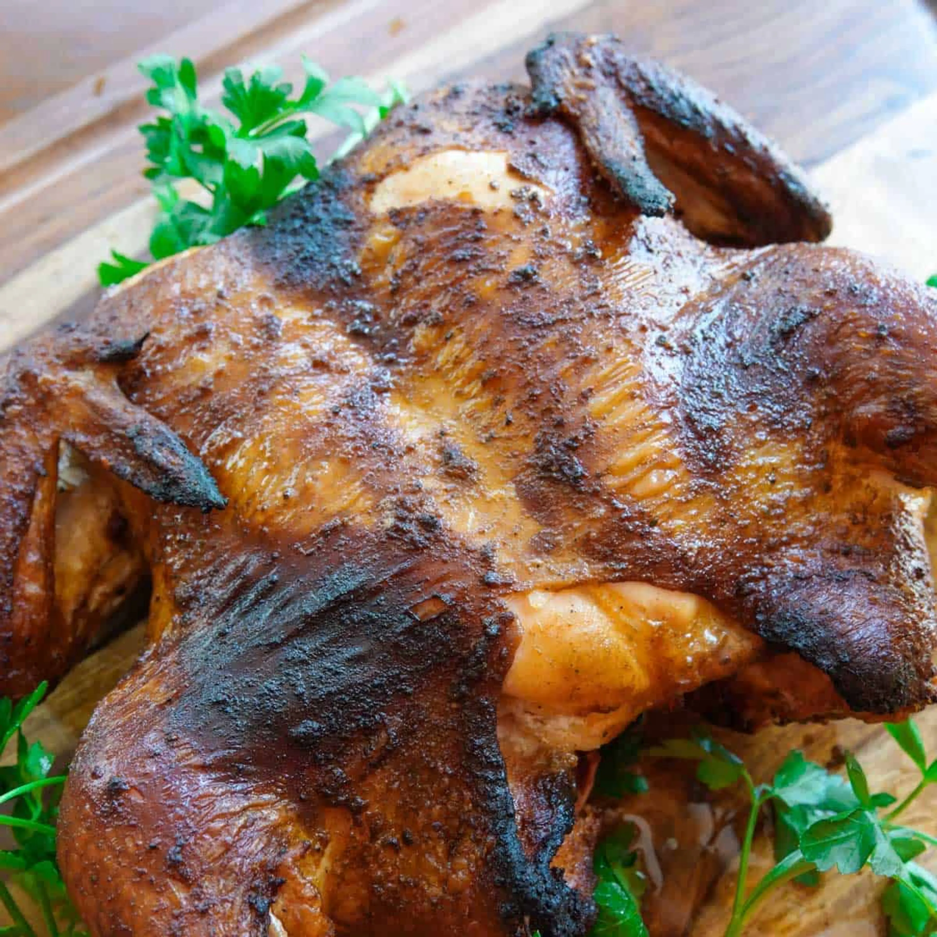 Smoked Spatchcock Chicken (Crispy Skin)