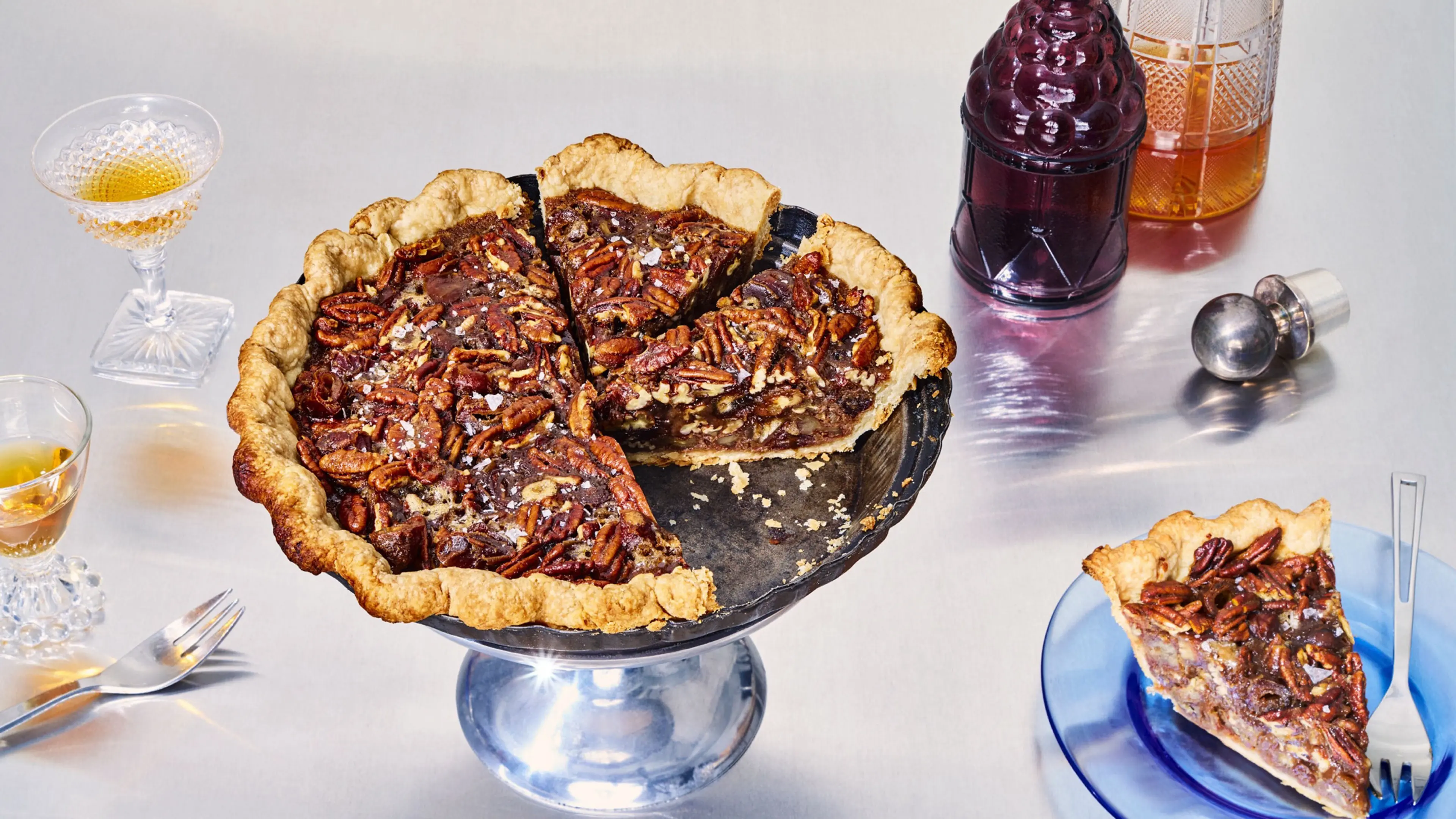 Bourbon-Date Pecan Pie