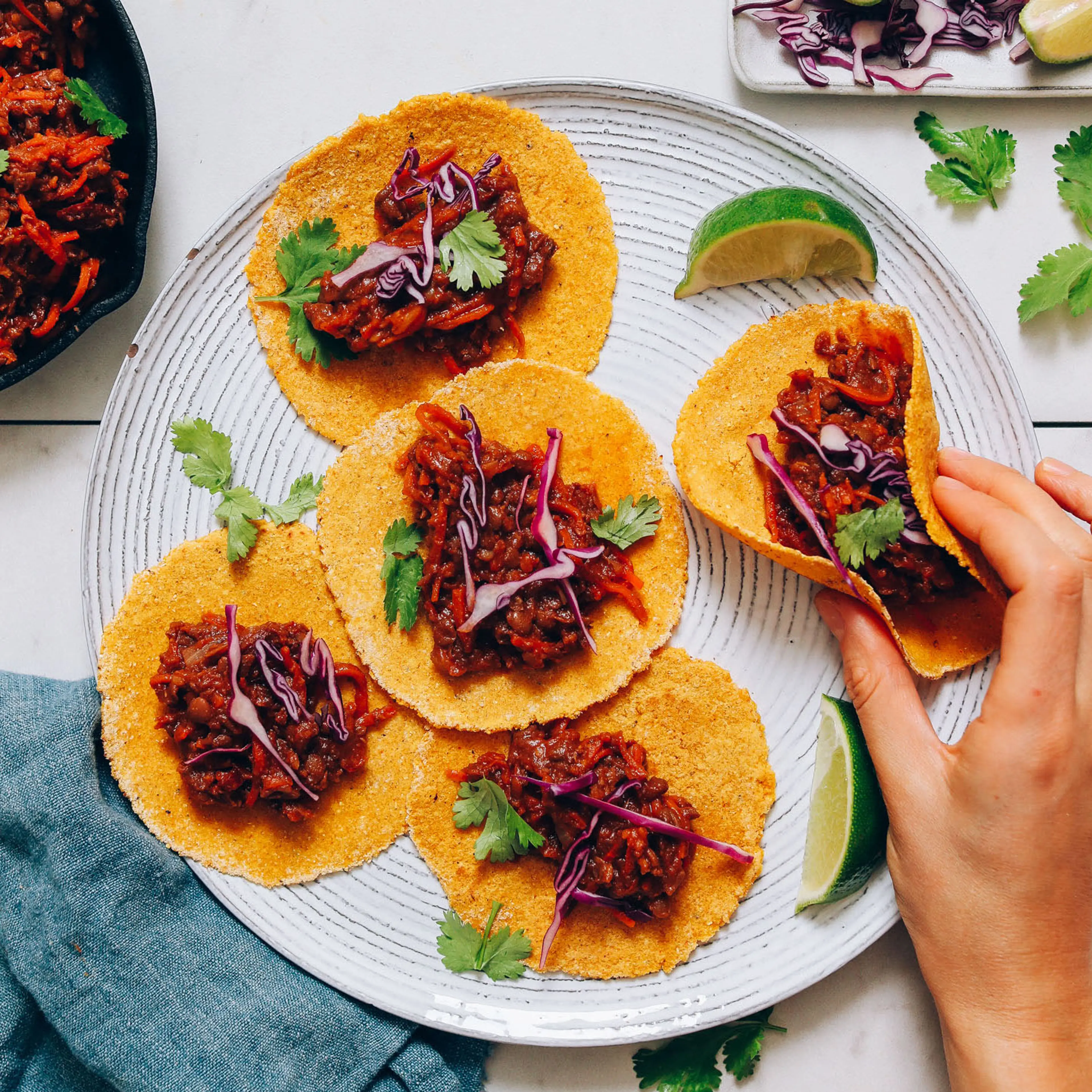 1-Pot Smoky Lentil Vegan Taco “Meat”