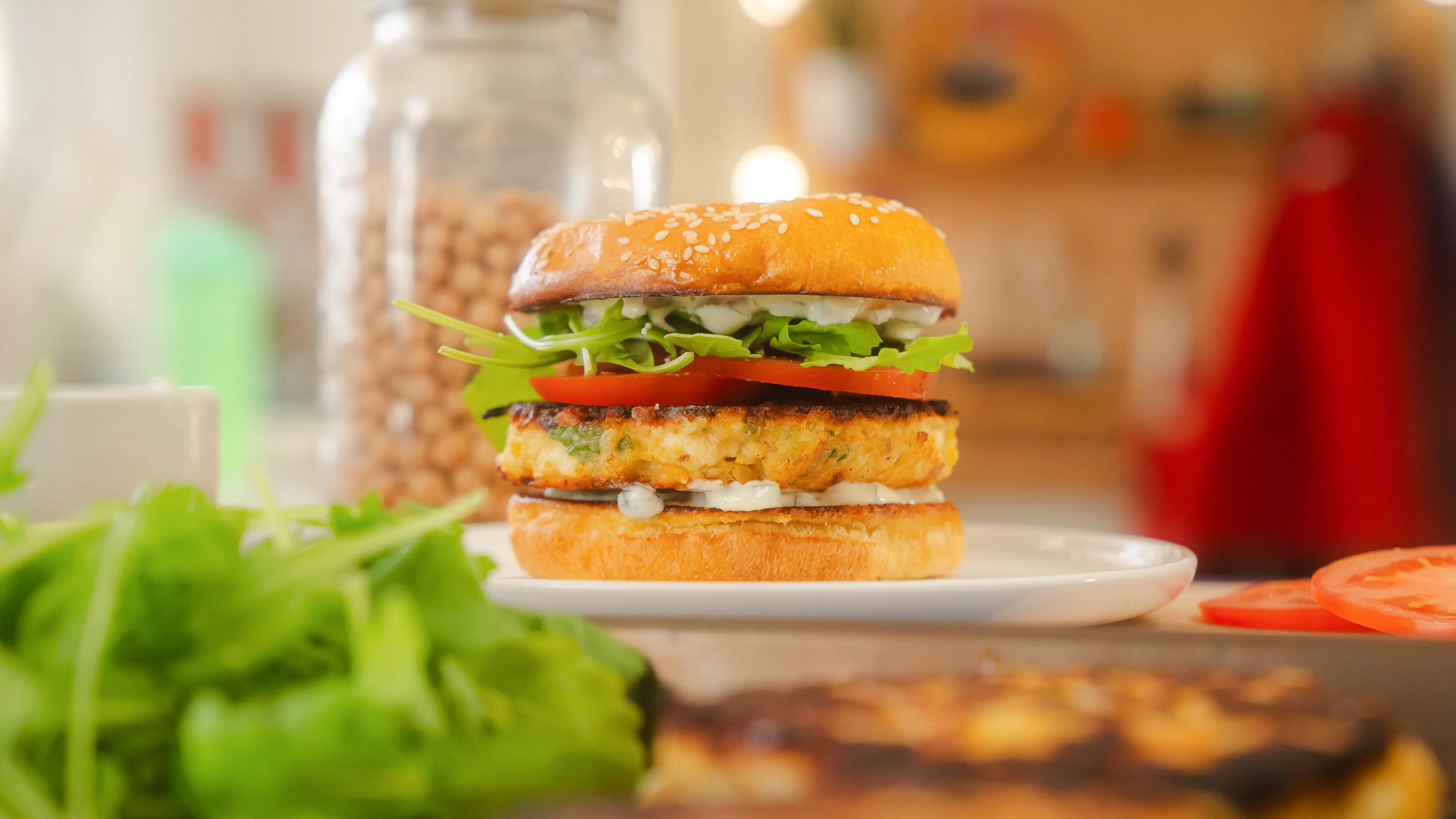 Easy Chickpea Burger