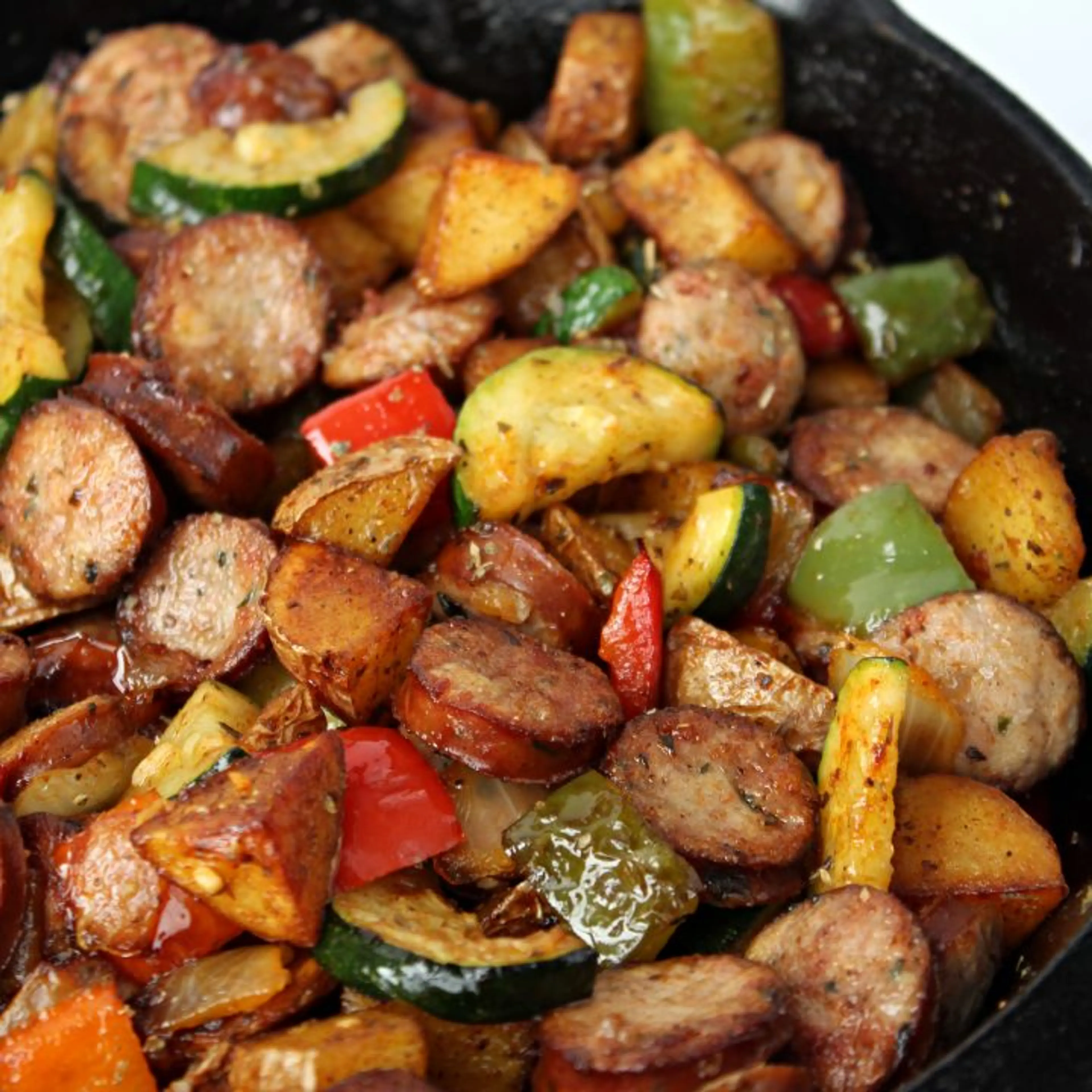 Chicken Sausage and Vegetable Skillet