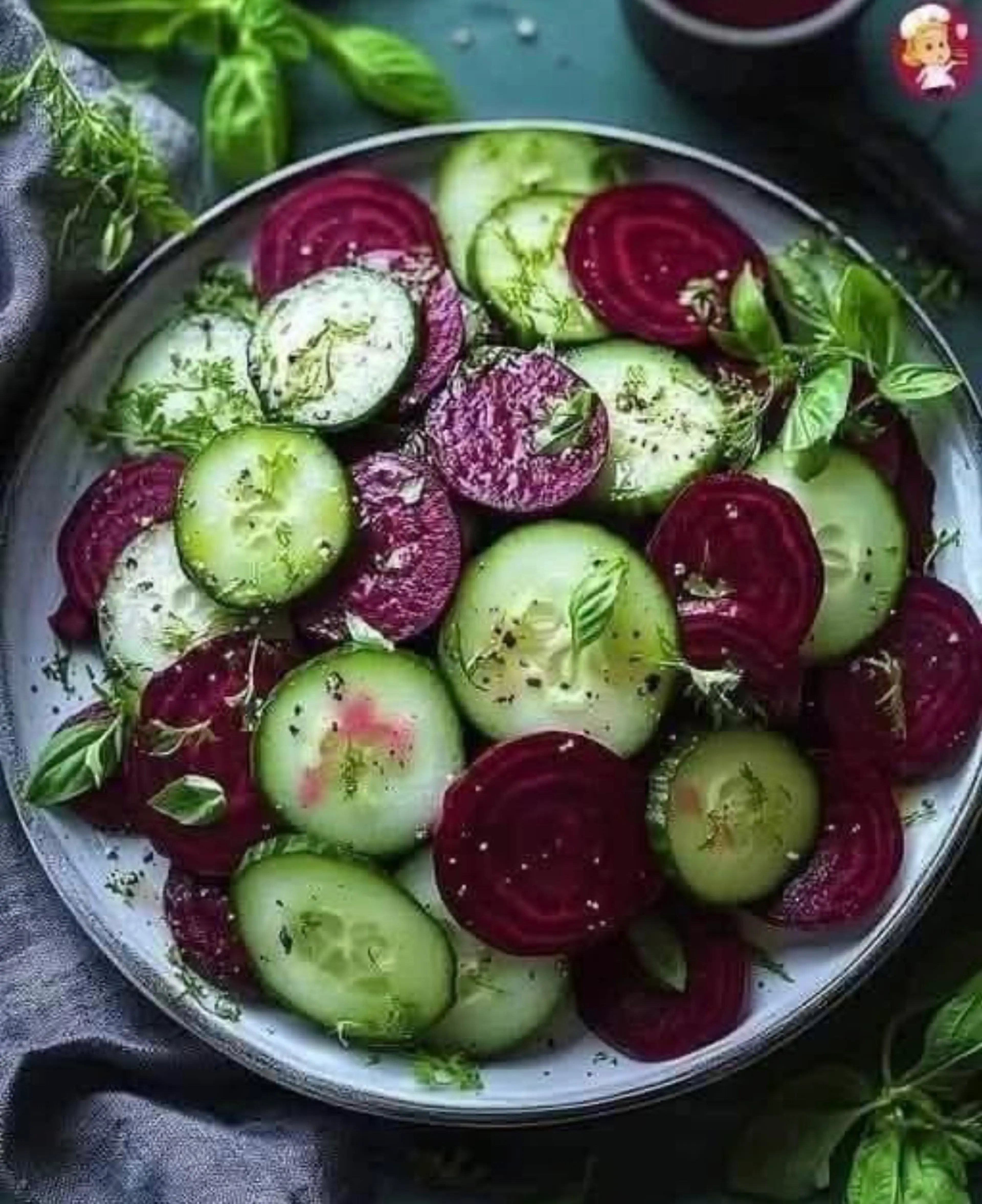 Crisp Cucumber and Beetroot Salad Recipe