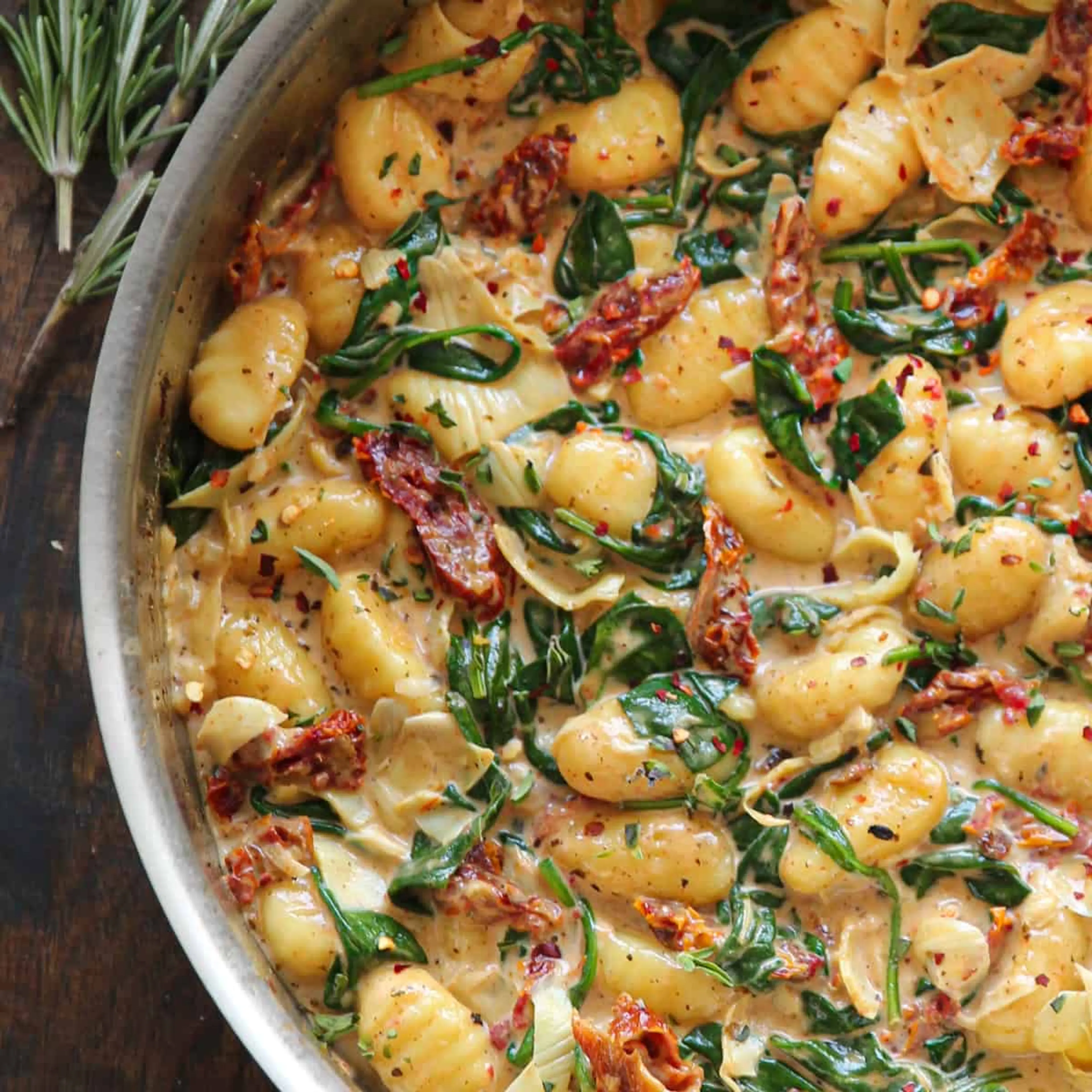 Creamy Tuscan Gnocchi (20 Minutes, ONE-PAN)