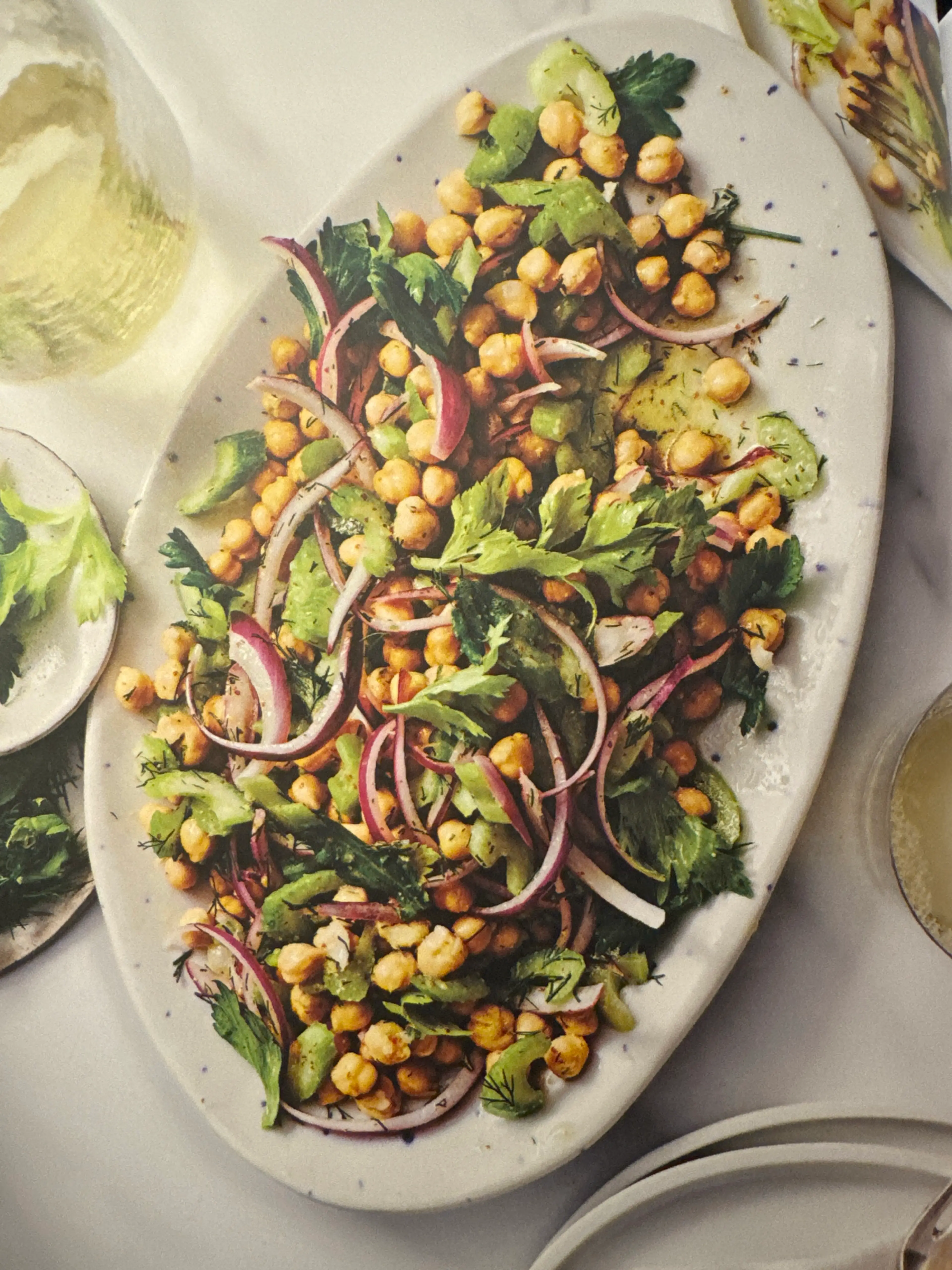 Lemony Celery Chickpea Salad