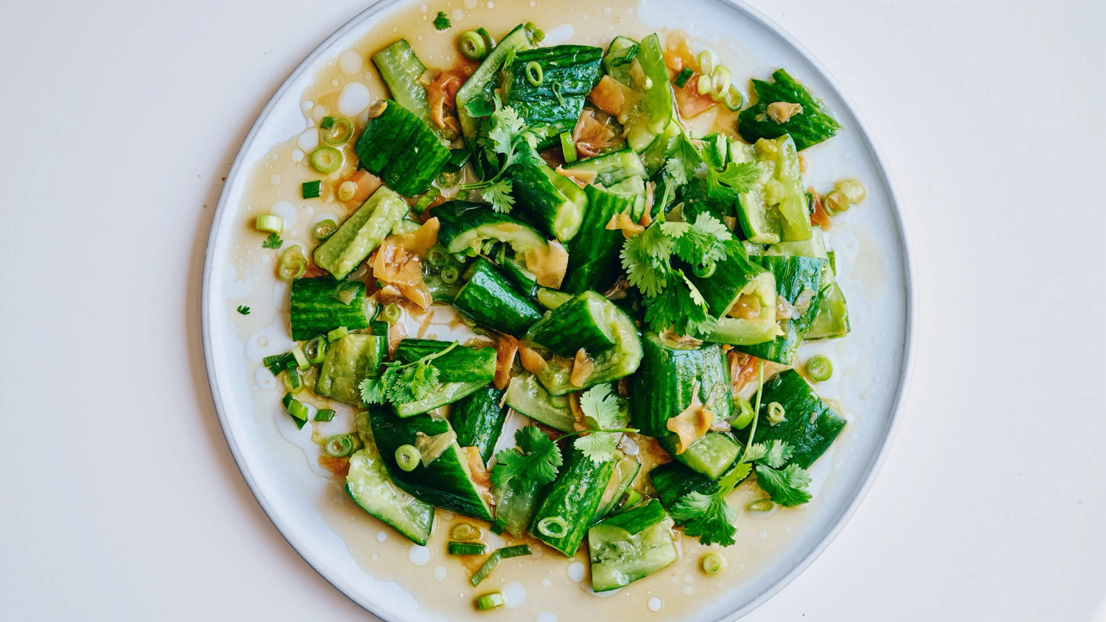 Cucumbers With Pickled Ginger–Scallion Sauce