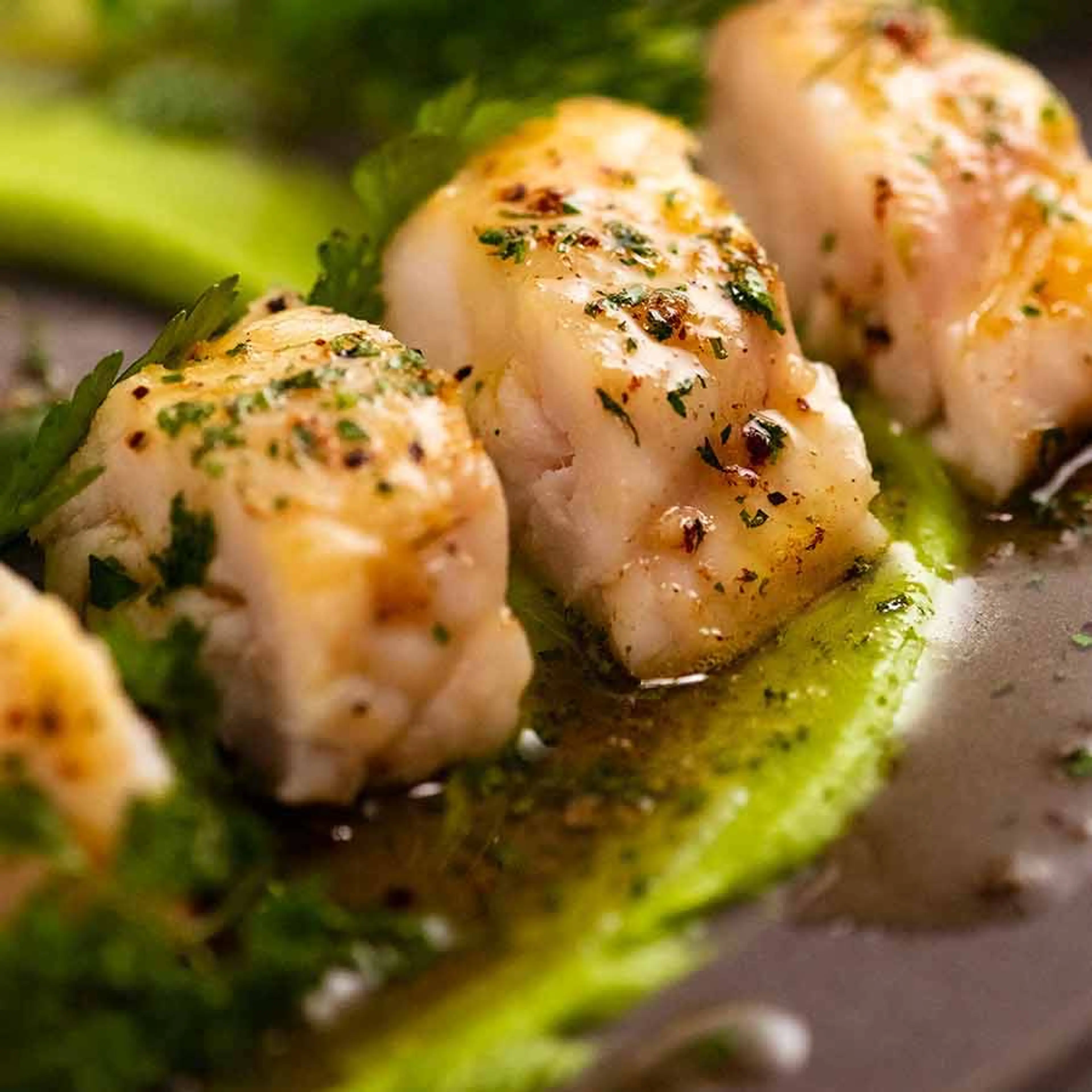 "Poor Man's Lobster" – Monkfish with Herb Browned Butter