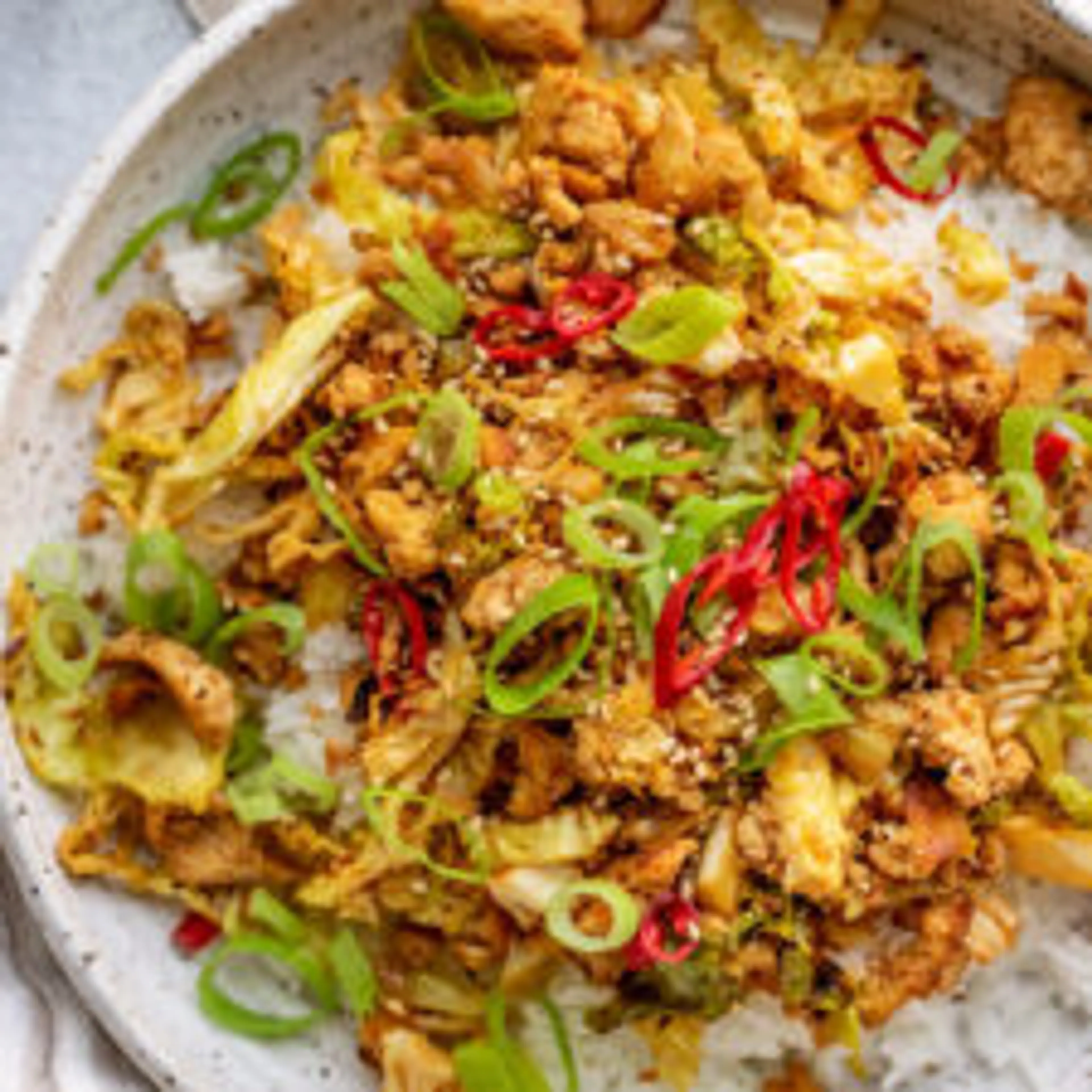 Tofu Cabbage Stir Fry