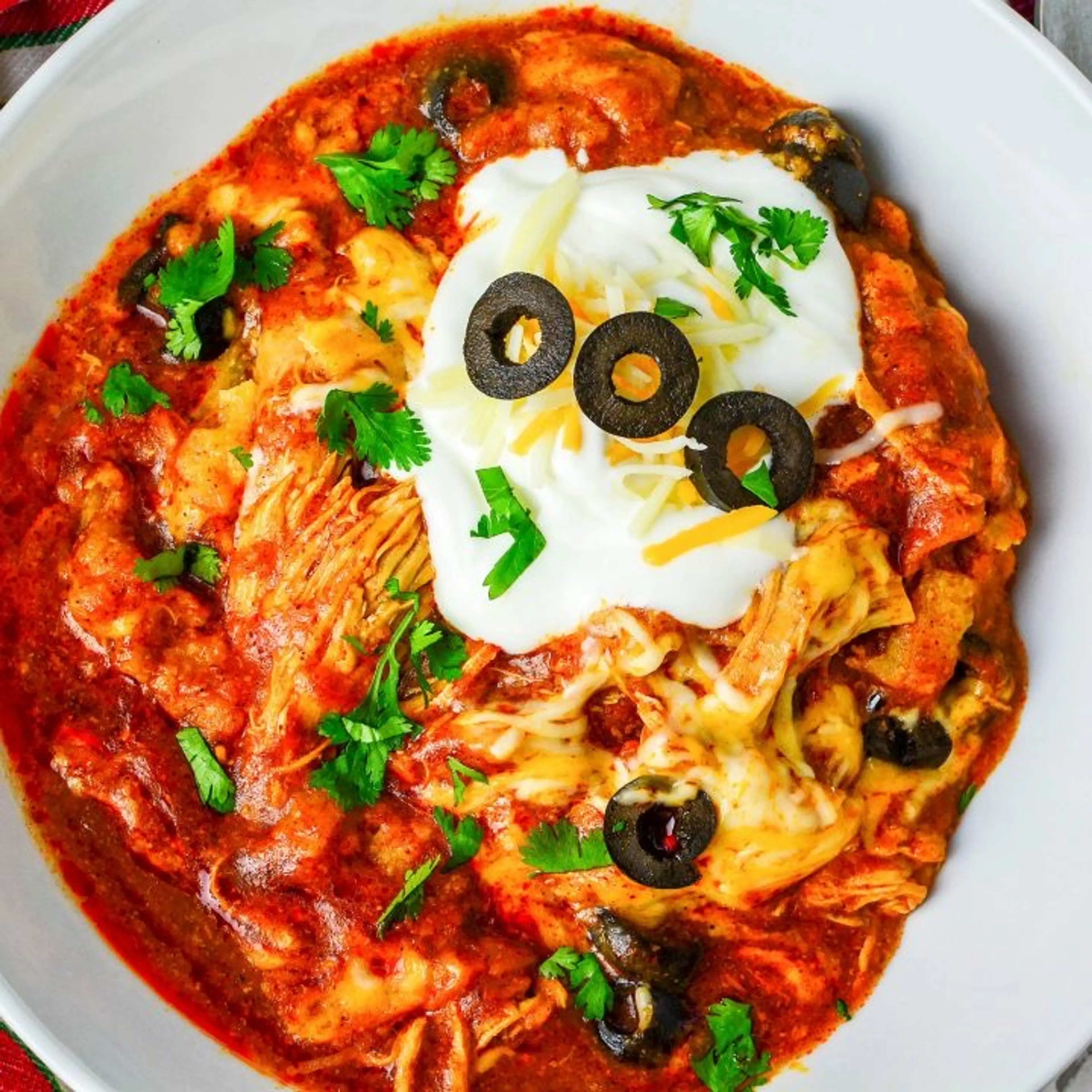 Crock Pot Enchilada Casserole